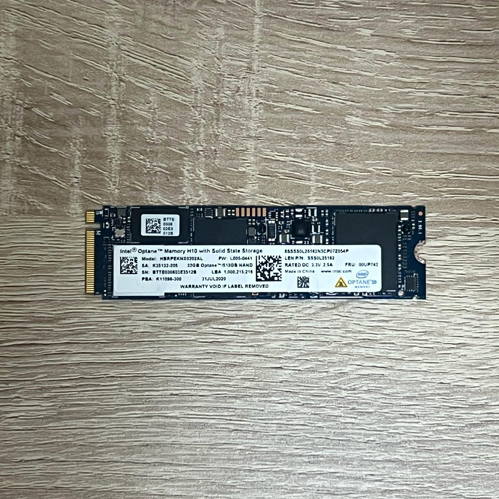 Intel Optane Memory H10 HBRPEKNX0202AL 512GB+32GB M.2 2280 Solid State Drive