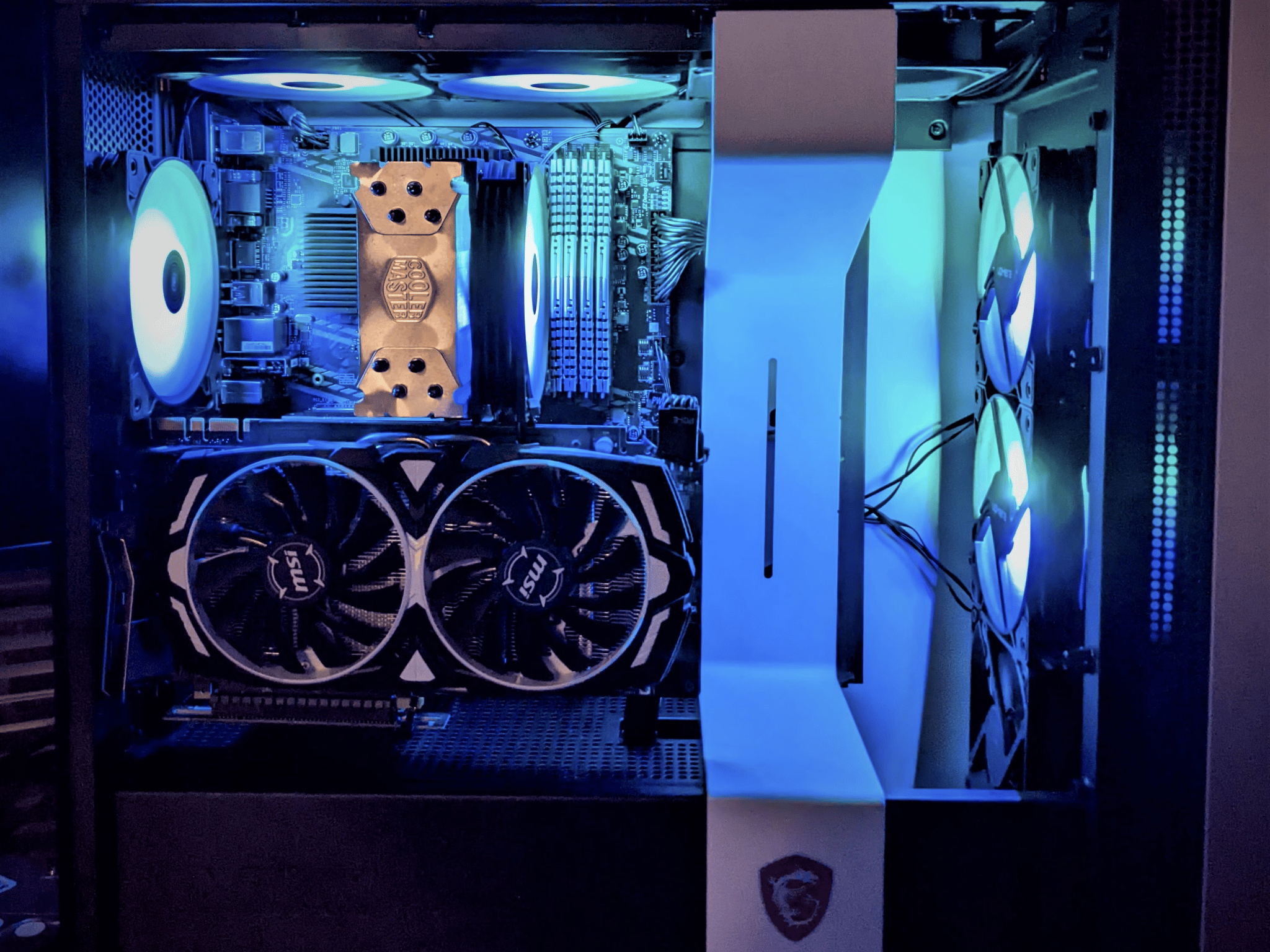 "Red Dragon" 15 sec bootup! Gaming PC GTX 1070 i5-10400 6c@4ghz 16gb DDR4-3000 NVME SSD Wifi/BT