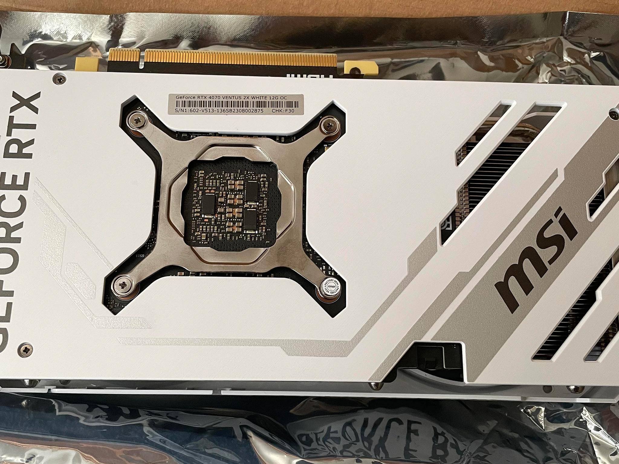 MSI Ventus 2X Geforce RTX 4070 12GB White