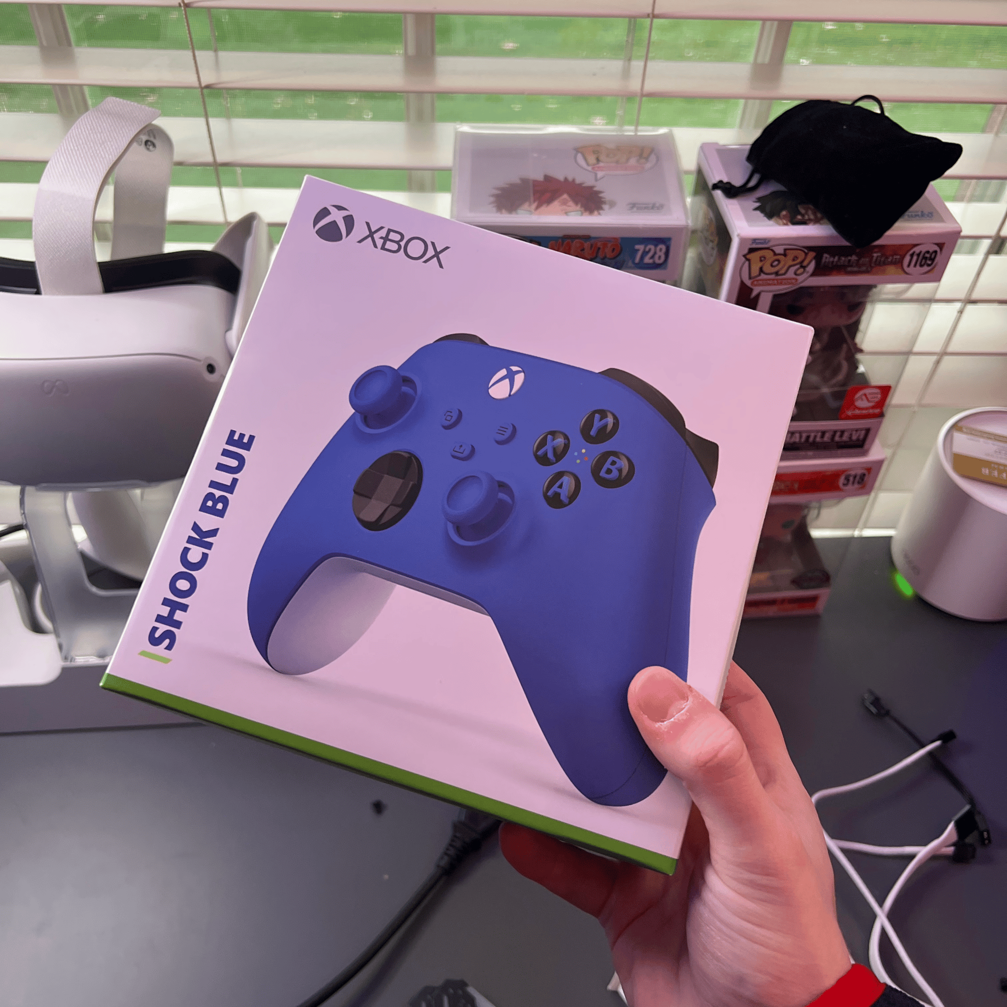 Shock Blue Xbox Controller (NEW)