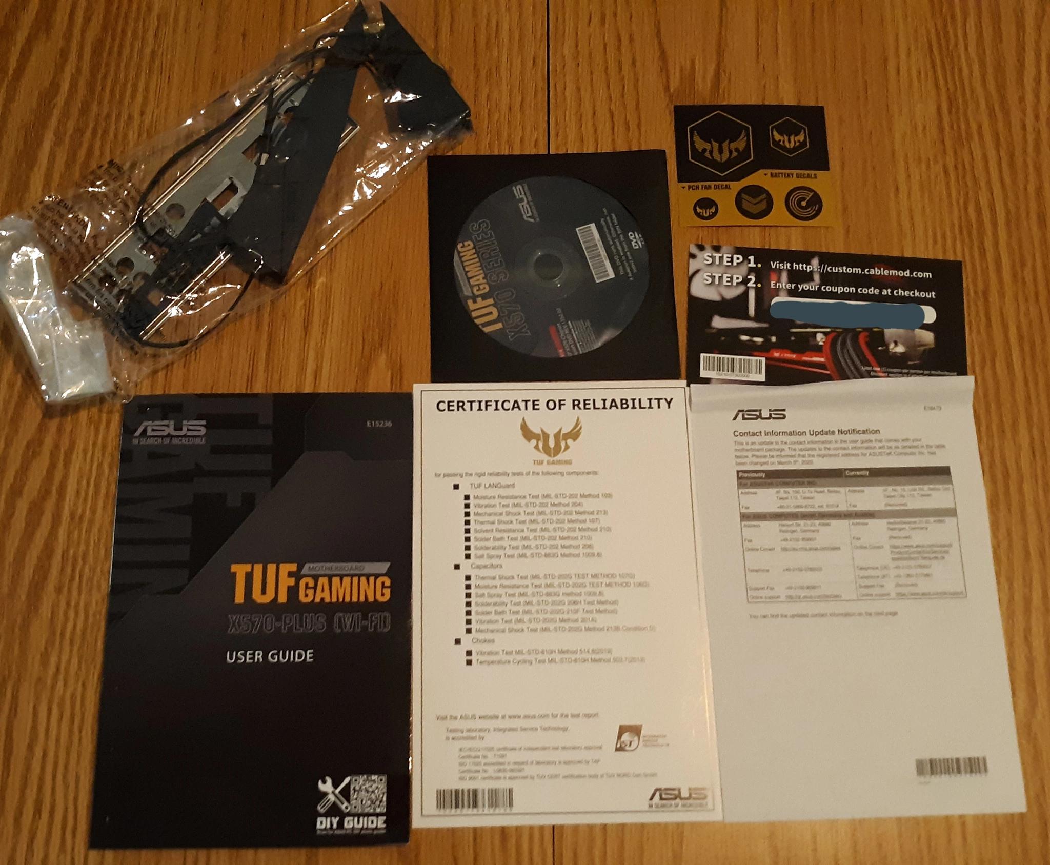 ASUS TUF GAMING X570-PLUS (Wi-Fi) Socket AM4 ATX Motherboard