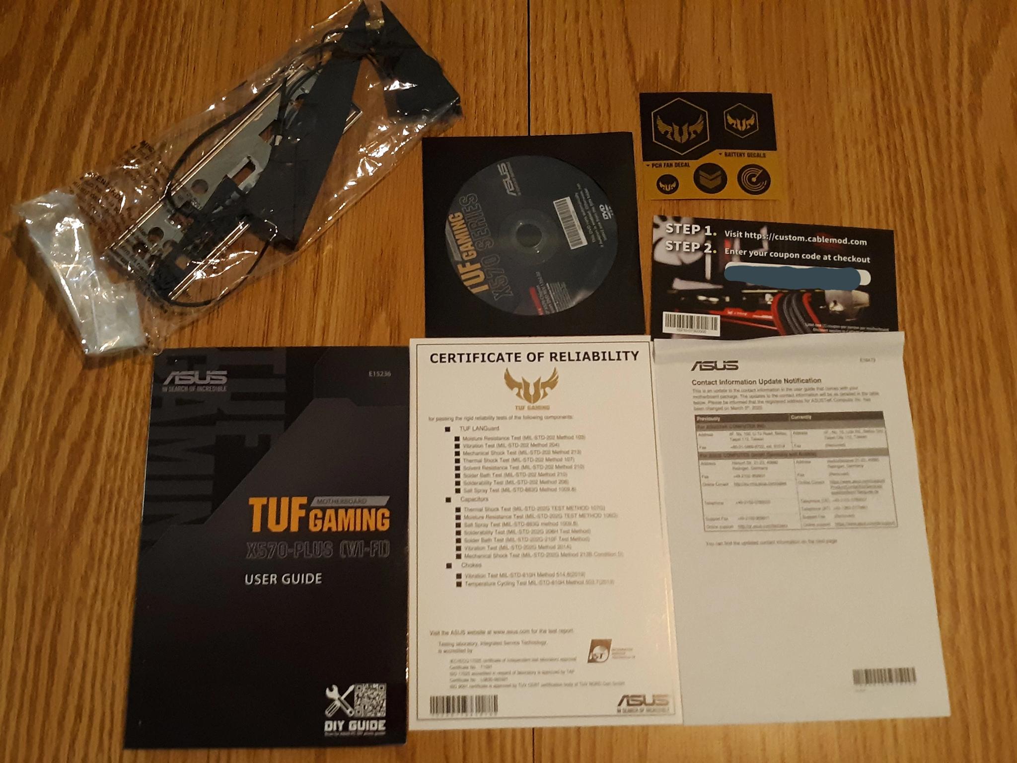 ASUS TUF GAMING X570-PLUS (Wi-Fi) Socket AM4 ATX Motherboard