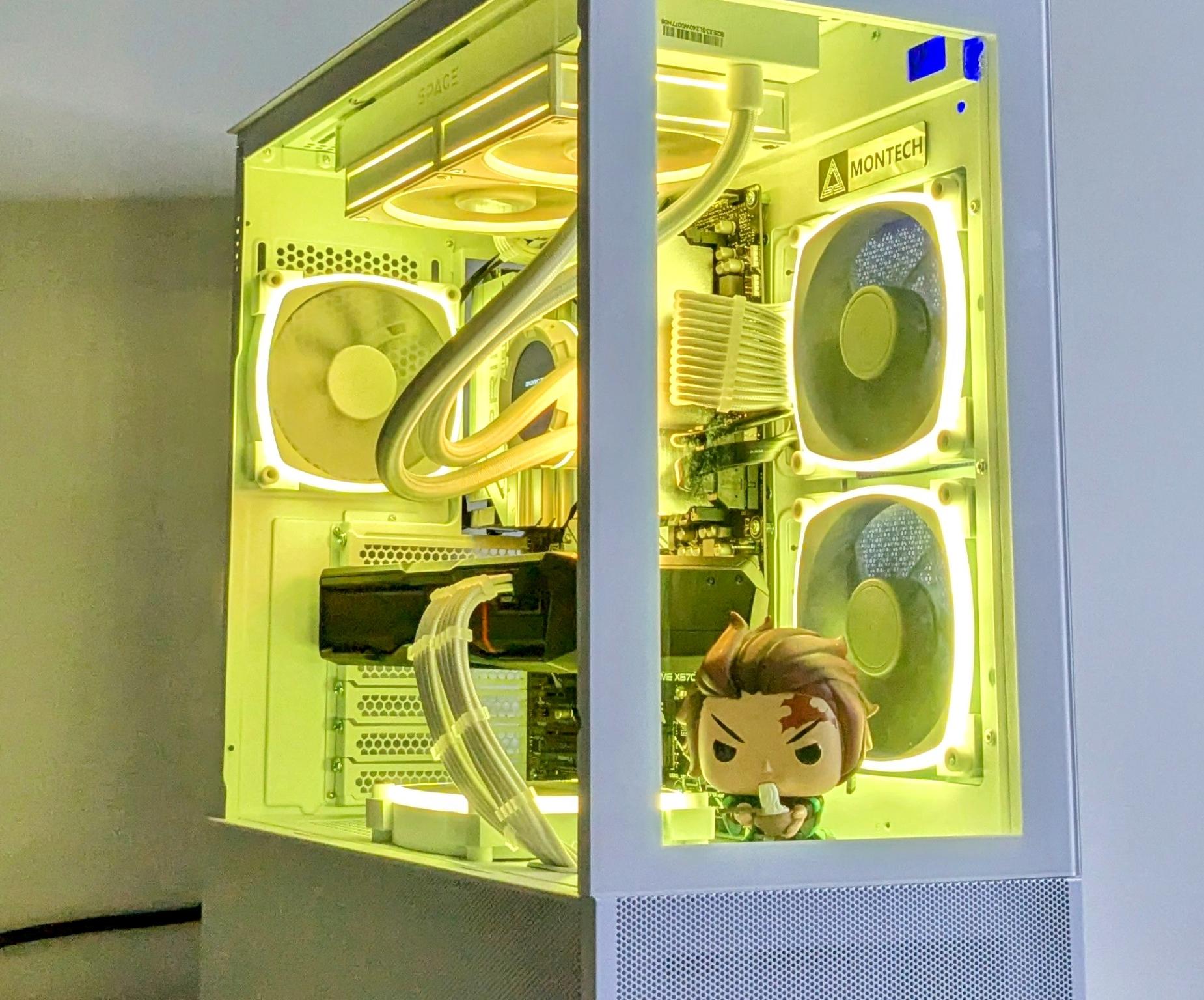 🔥Tanjiro Kamado "Infinity Castle" PC⚪️RX 7900XTX⚪️Ryzen 7 7700X⚪️2TB NVMe PCIE⚪️32GB DDR5⚪️1000W PSU
