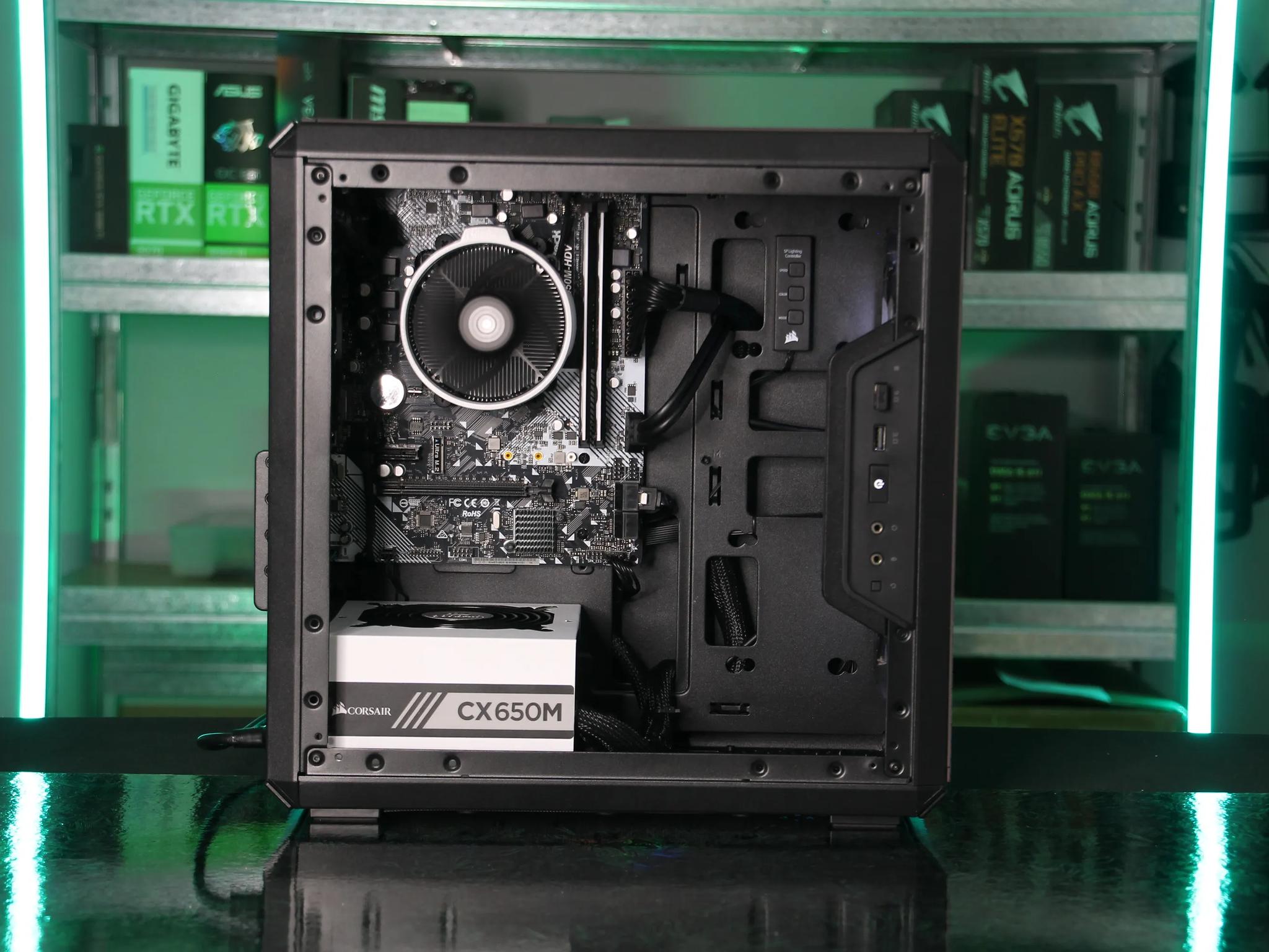 Beginner's Budget Build Bundle - AMD Ryzen 3 2200G Gaming PC
