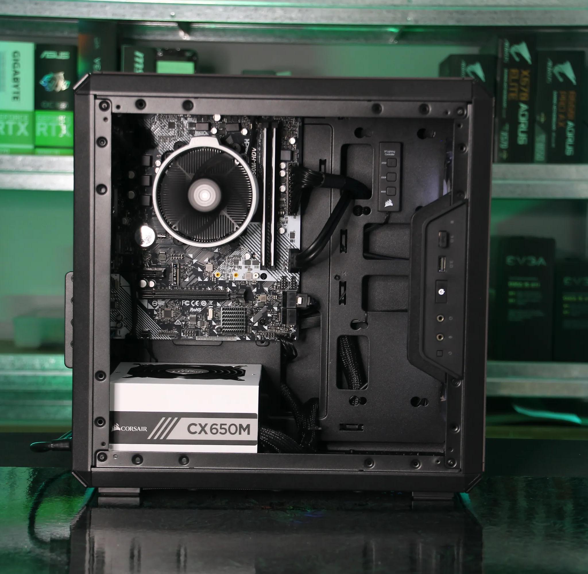 Beginner's Budget Build Bundle - AMD Ryzen 3 2200G Gaming PC