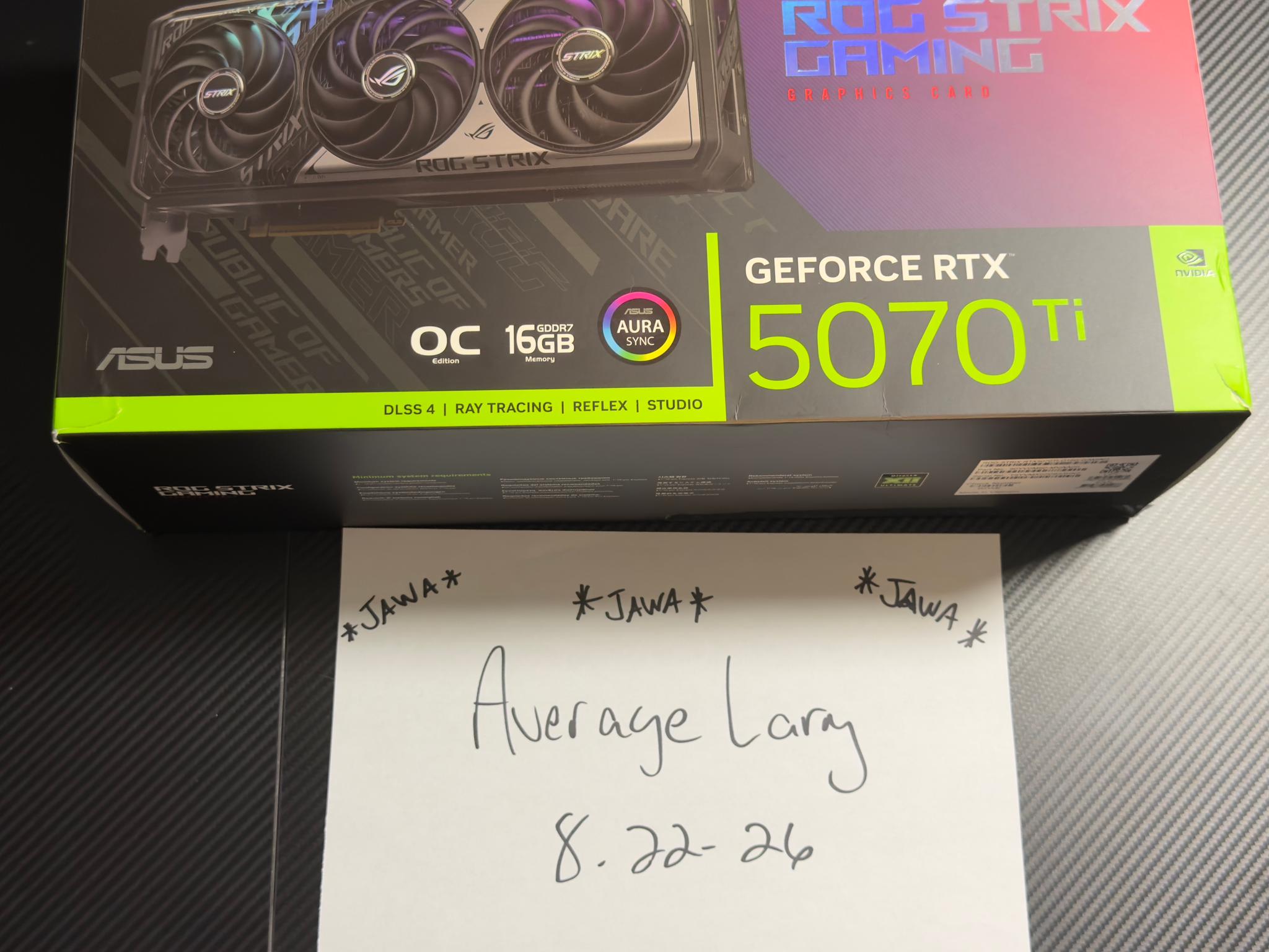 ASUS ROG Strix GeForce RTX 5070 Ti 16GB OC
