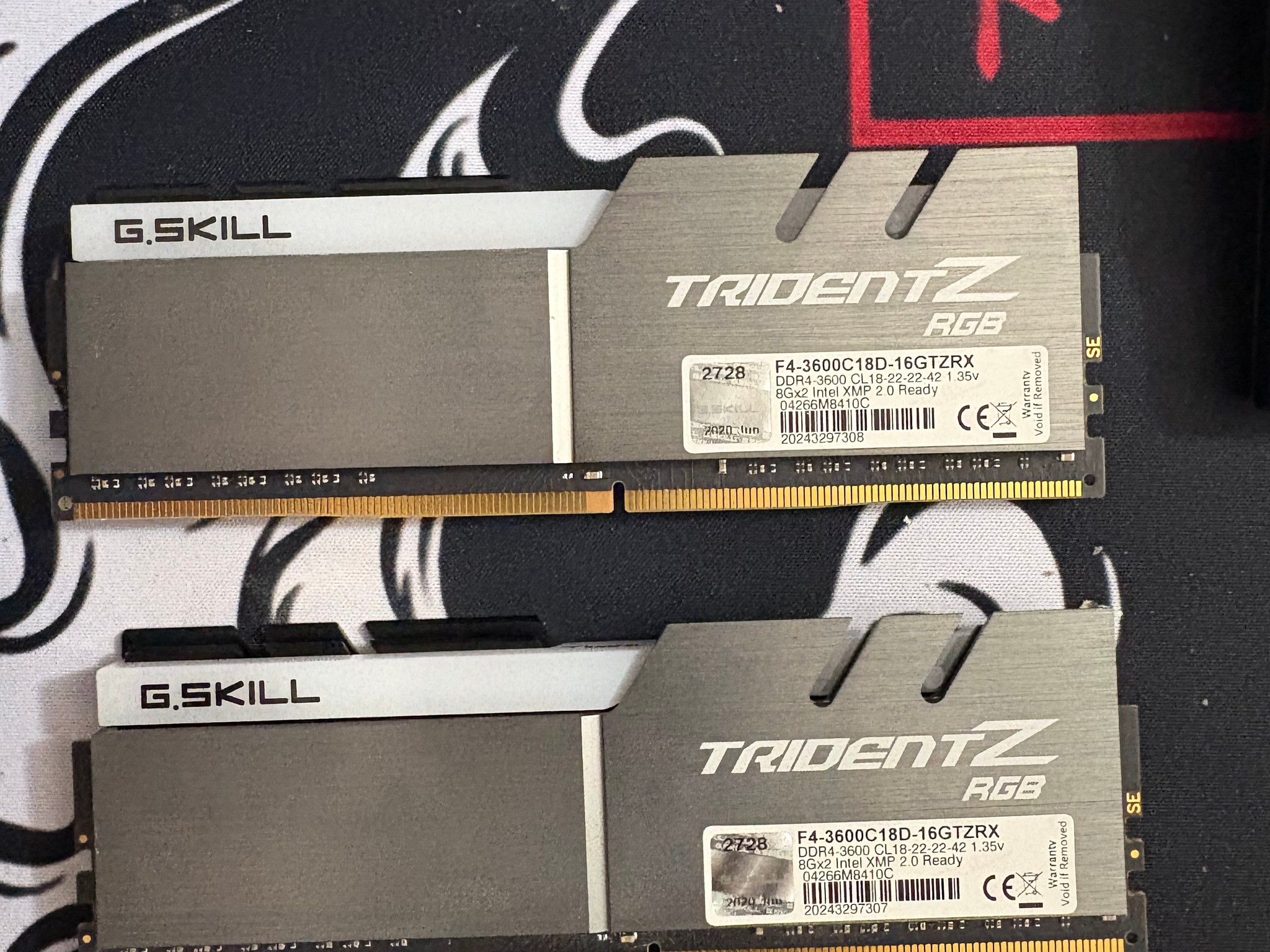 G.SKILL Trident Z RGB 16GB (2x8GB) DDR4-3600 CL18 RAM