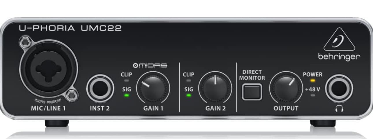 Behringer U-Phoria UMC22 USB Audio Interface