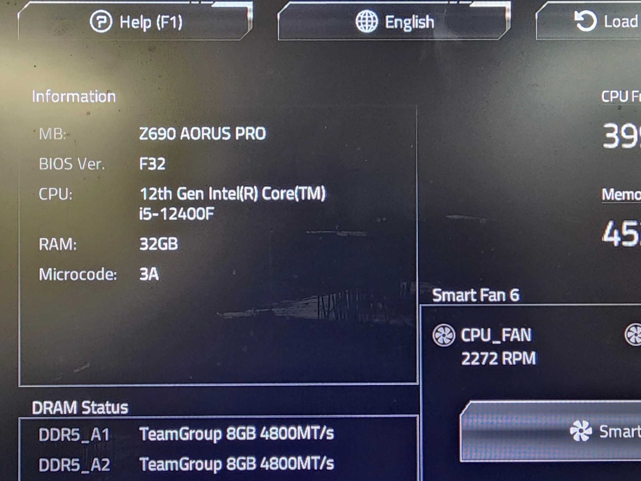 UPDATED BIOS GIGABYTE Z690 AORUS PRO WIFI DDR5 LGA1700 ATX Motherboard