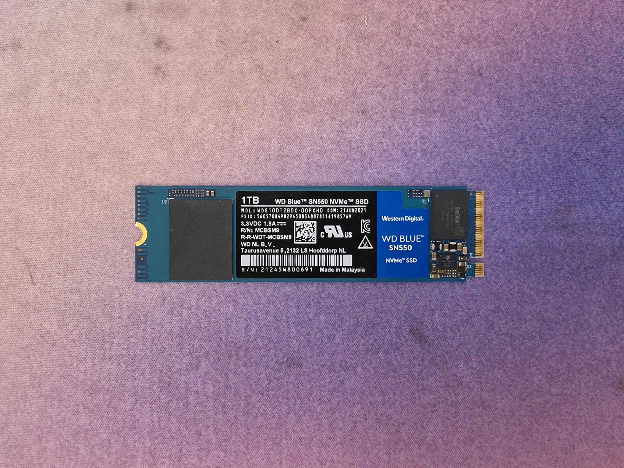 WD Blue SN550 1TB NVME 3.0 SSD