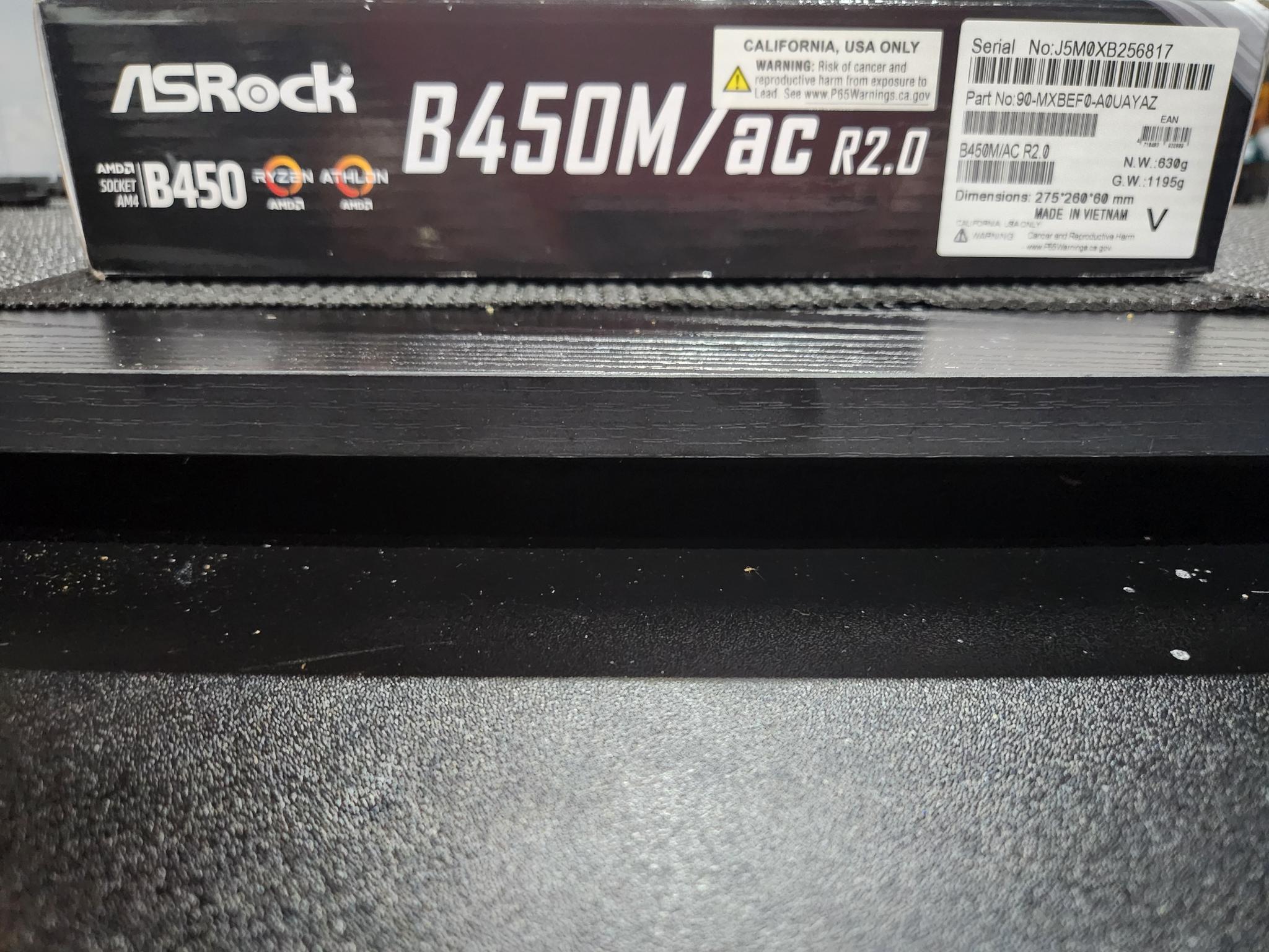ASROCK B450M, RYZEN 5 5500, 16GB RAM WITH WRAITH STEALTH COOLER