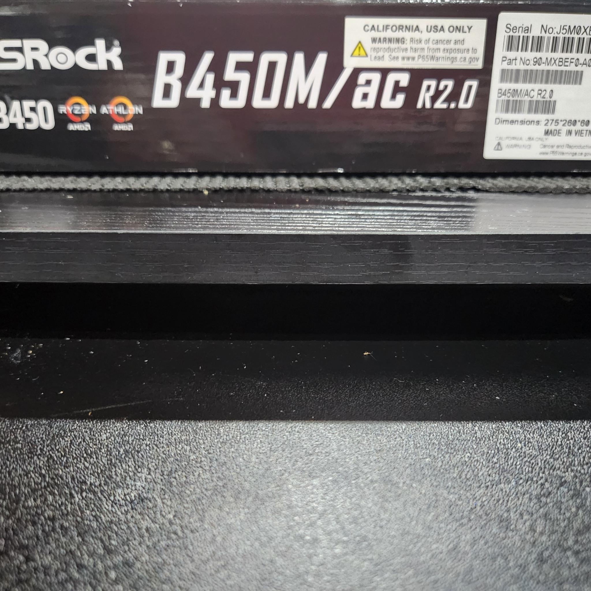 ASROCK B450M, RYZEN 5 5500, 16GB RAM WITH WRAITH STEALTH COOLER
