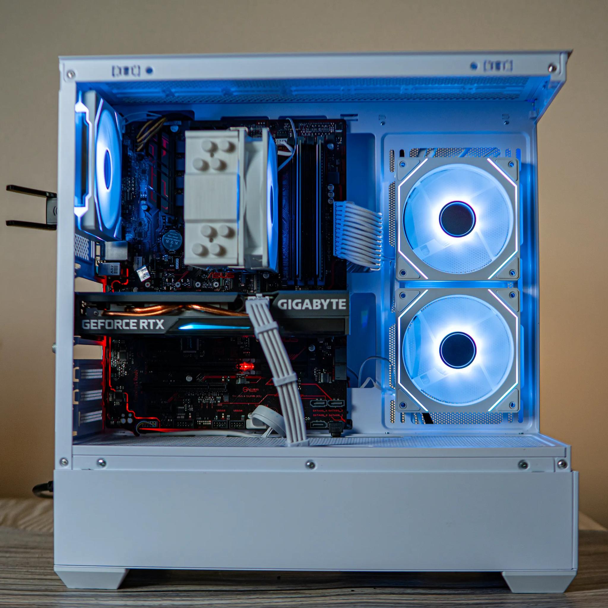 👾RTX 3060Ti + Ryzen 5 3600 White Gaming PC | Wifi + BT👾