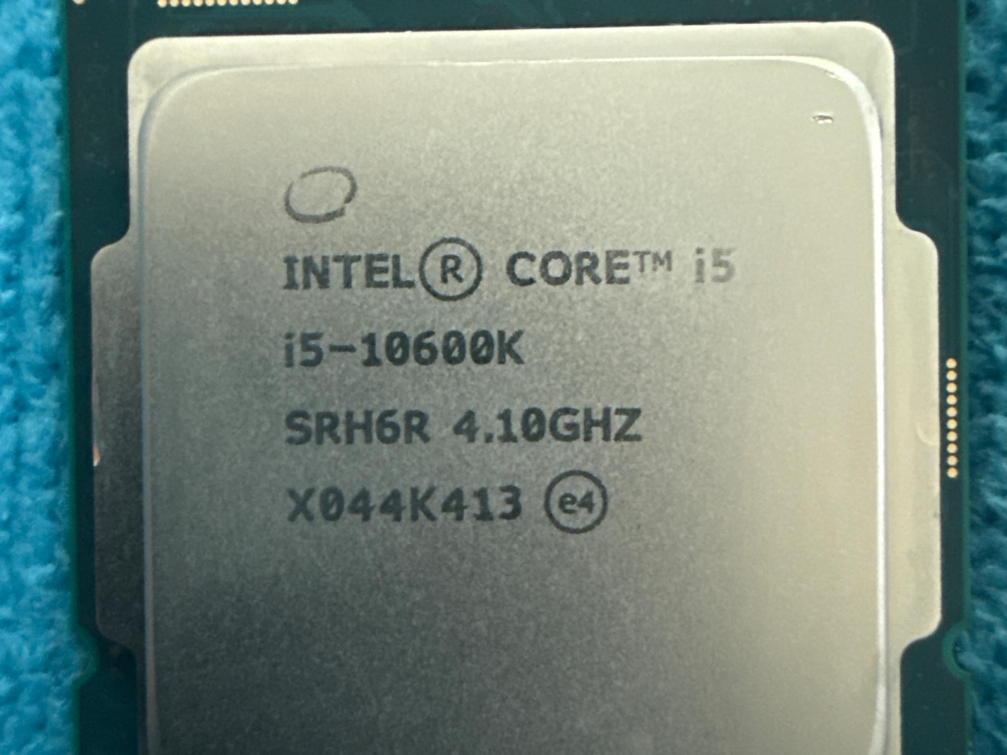 Intel Core i5-10600K LGA1200 4.1GHz 6-Core CPU - Used, Tested