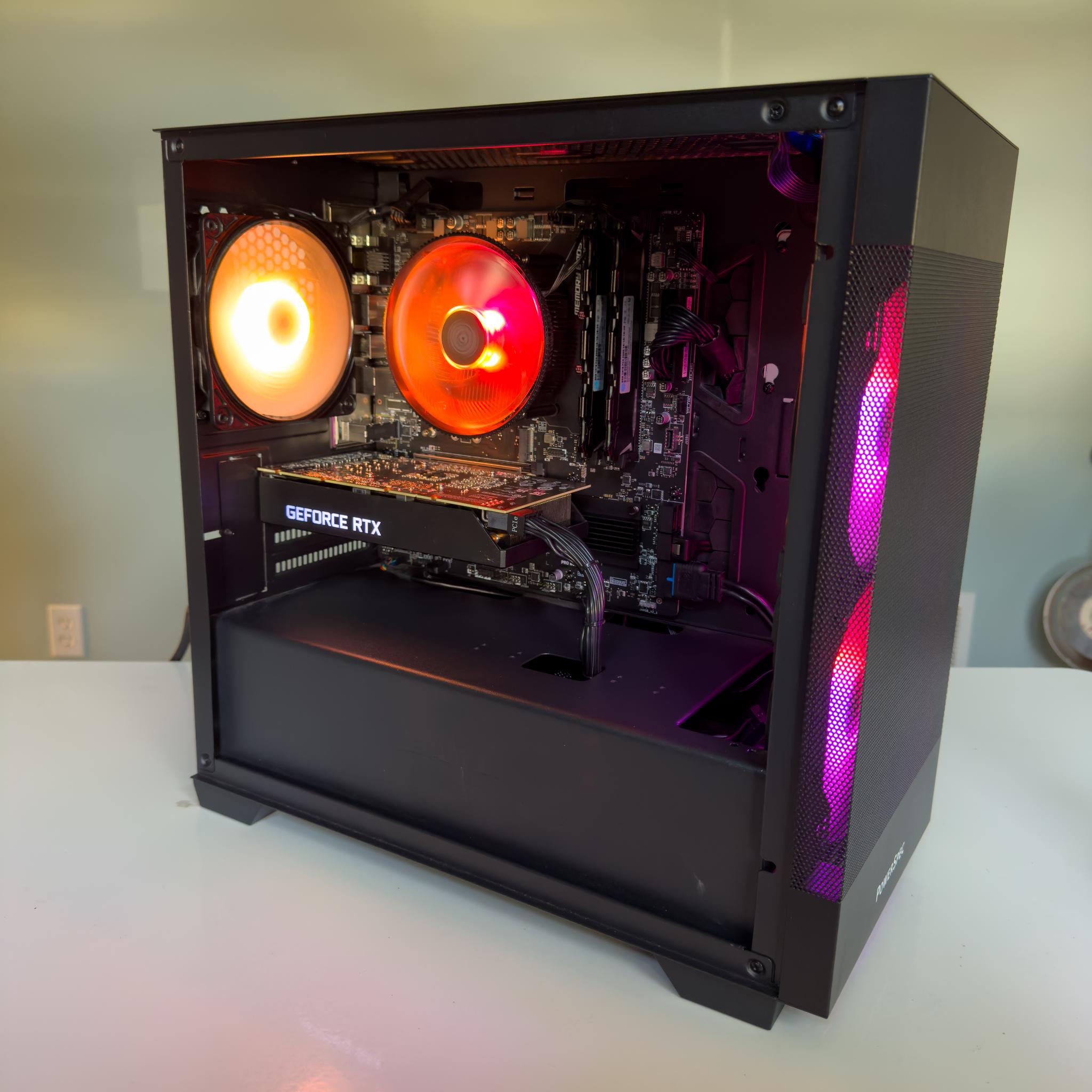 Black RGB Gaming PC - 3060 - Ryzen & 2700X - 16GBs ram - 500GB SSD