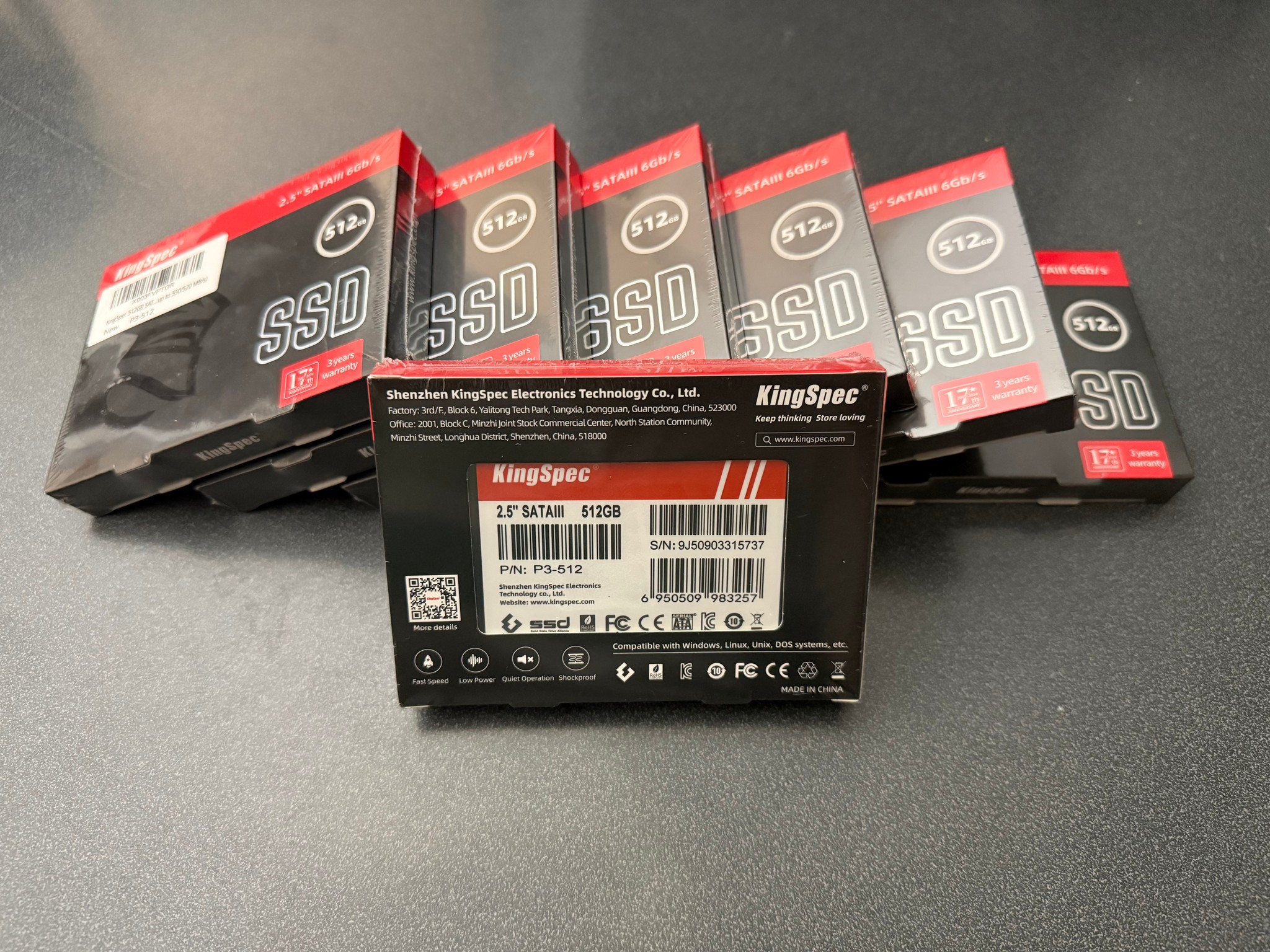 NEW SEALED 512GB SSD KingSpec P3
