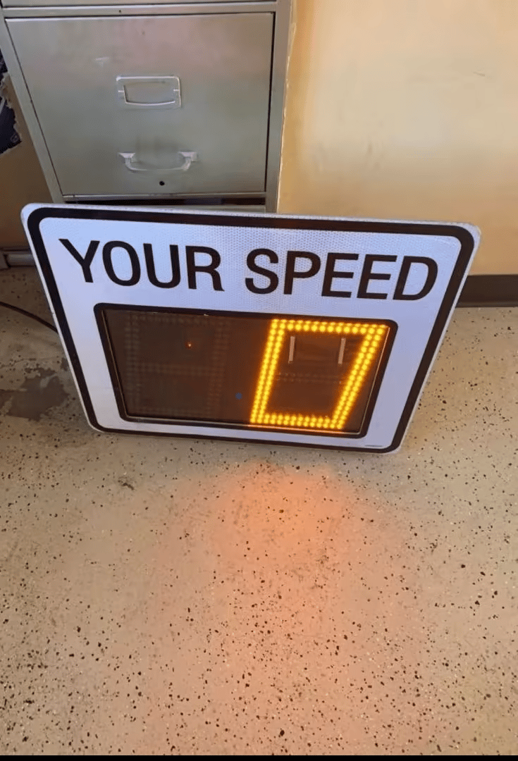 Speed rader sign For bdrdmyrd 