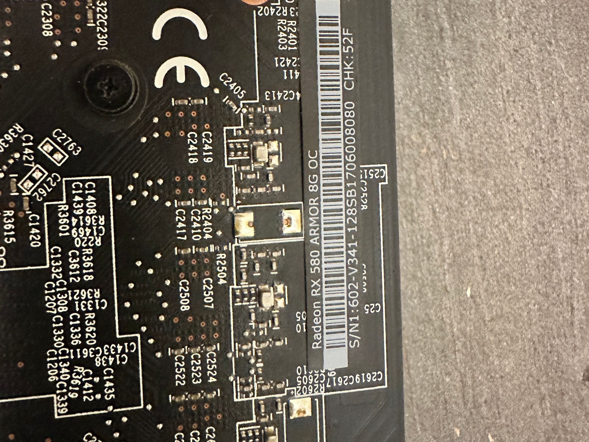 MSI ARMOR OC Radeon RX 580 8G