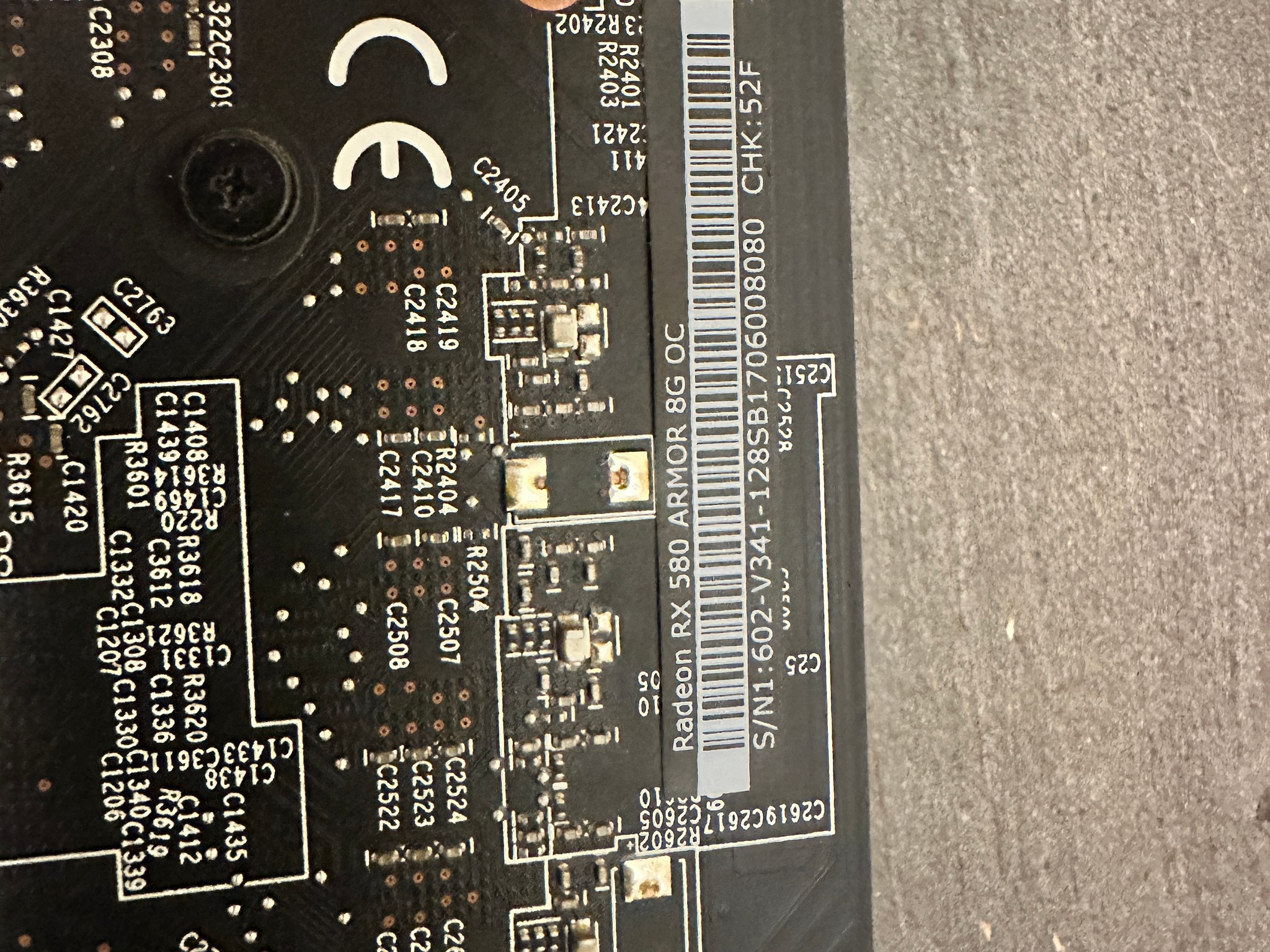 MSI ARMOR OC Radeon RX 580 8G
