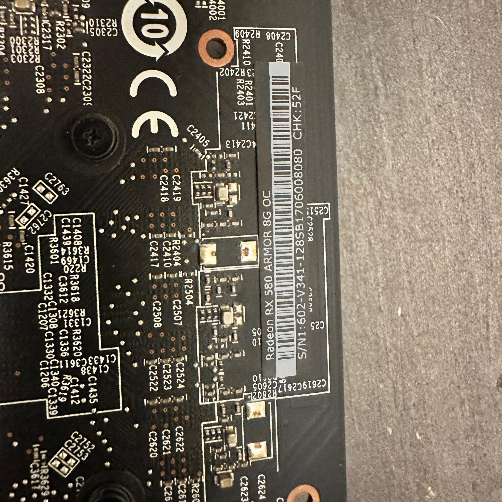 MSI ARMOR OC Radeon RX 580 8G