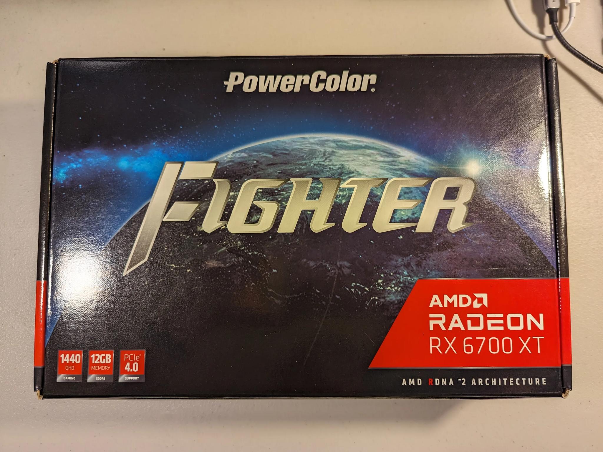 PowerColor Fighter Radeon RX 6700 XT 12 GB. Used, Perfect for SFF Cases! High FPS 1080p/60 FPS 1440p