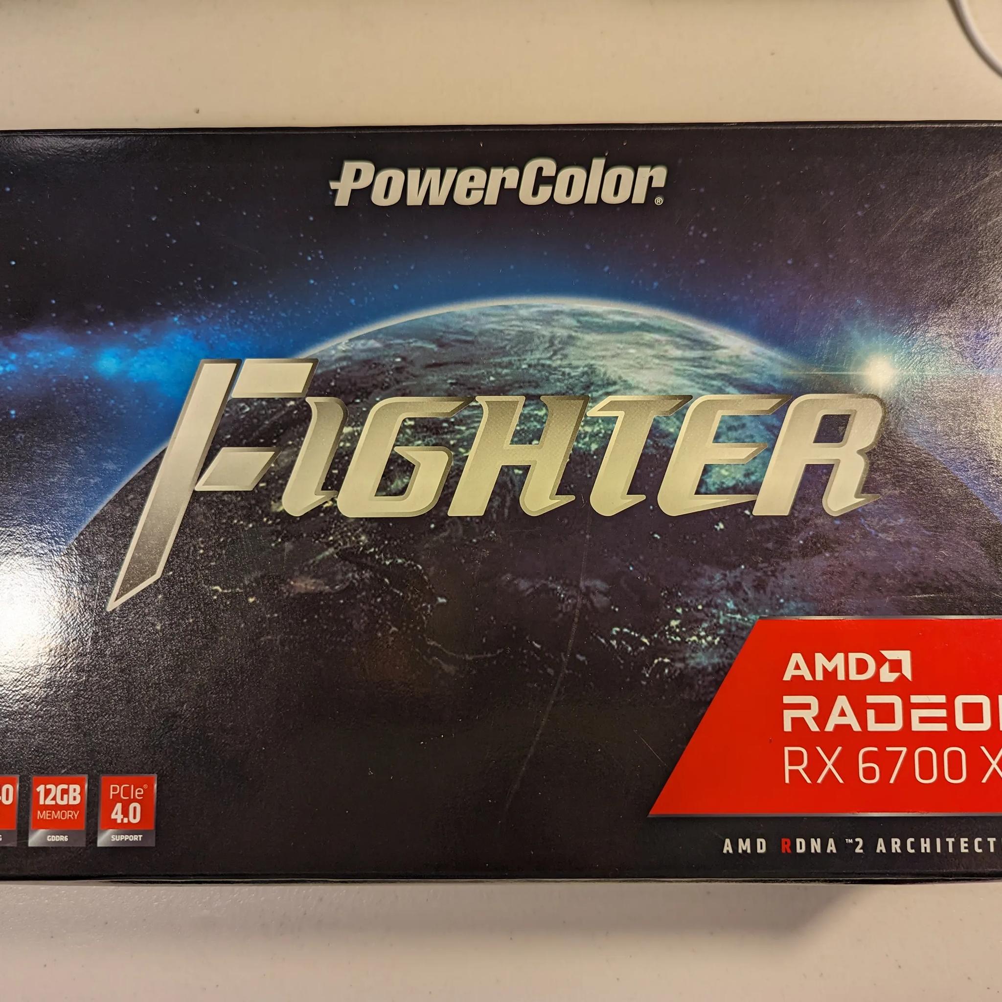 PowerColor Fighter Radeon RX 6700 XT 12 GB. Used, Perfect for SFF Cases! High FPS 1080p/60 FPS 1440p