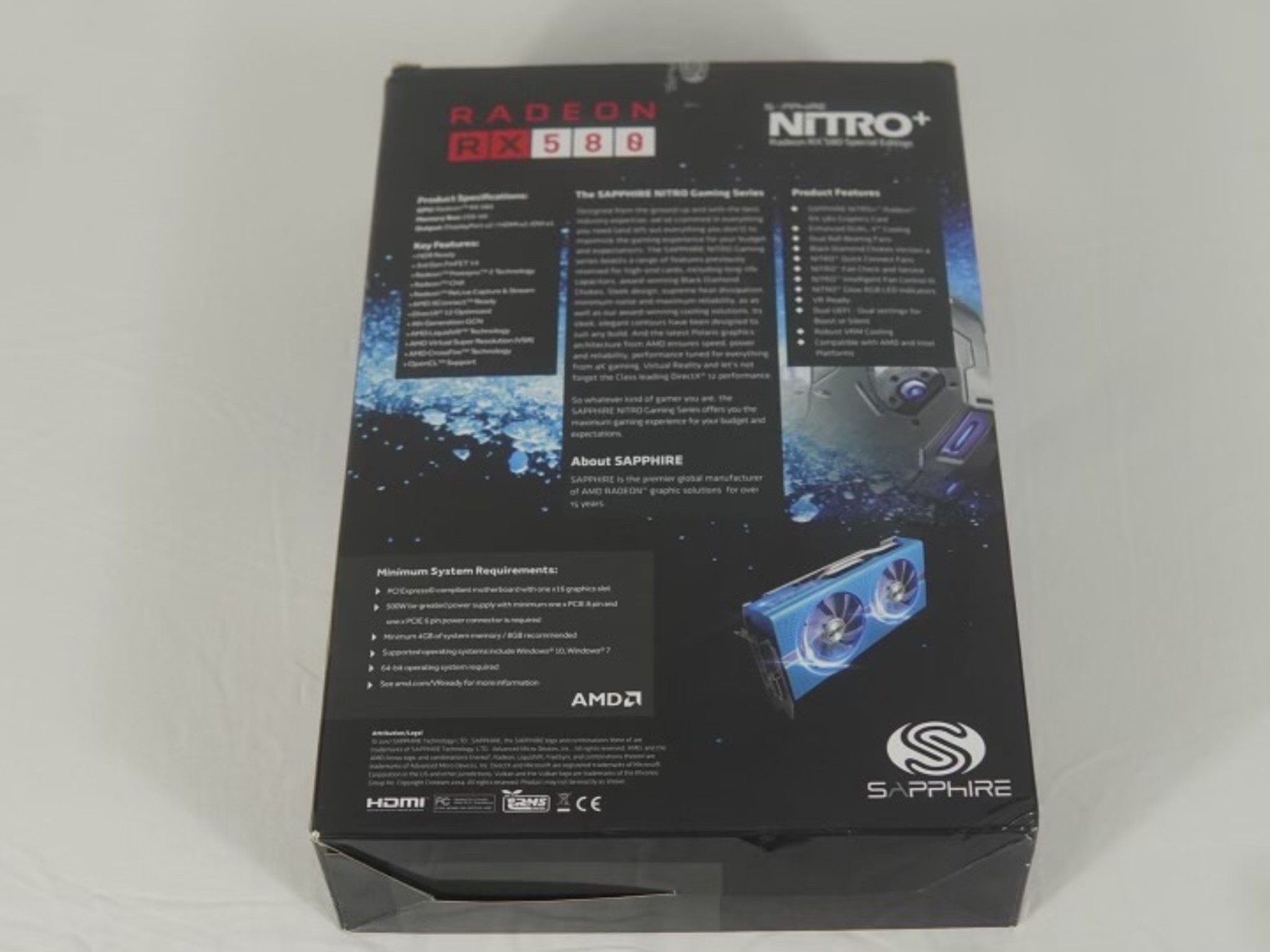 Radeon Sapphire nitro 580 8GB Special edition.