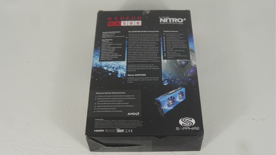 Radeon Sapphire nitro 580 8GB Special edition.