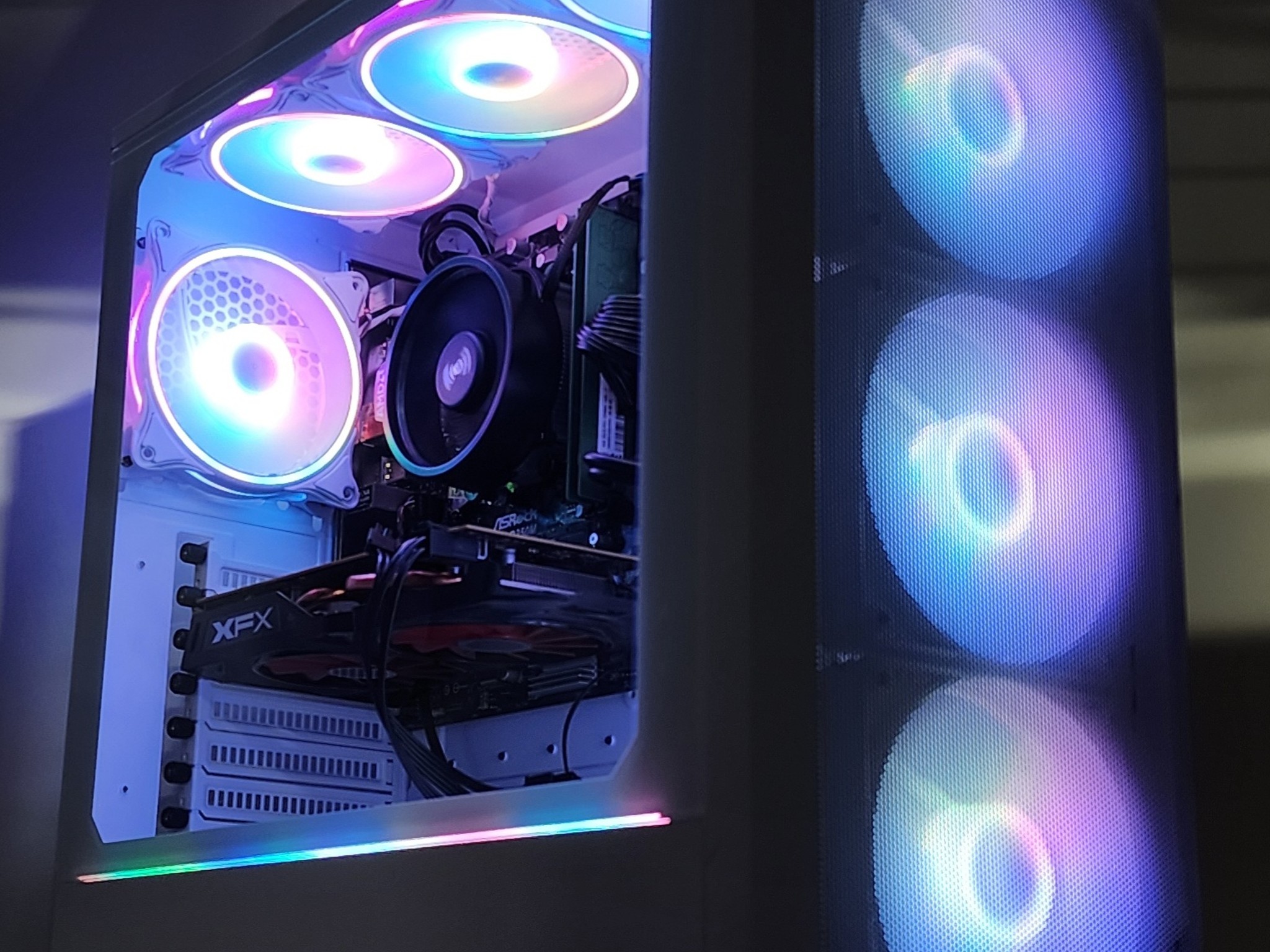 Gaming PC Ryzen 5 1600 8GB RAM 256GB SSD + 500GB HDD RX 470 8GB Win11 Computer