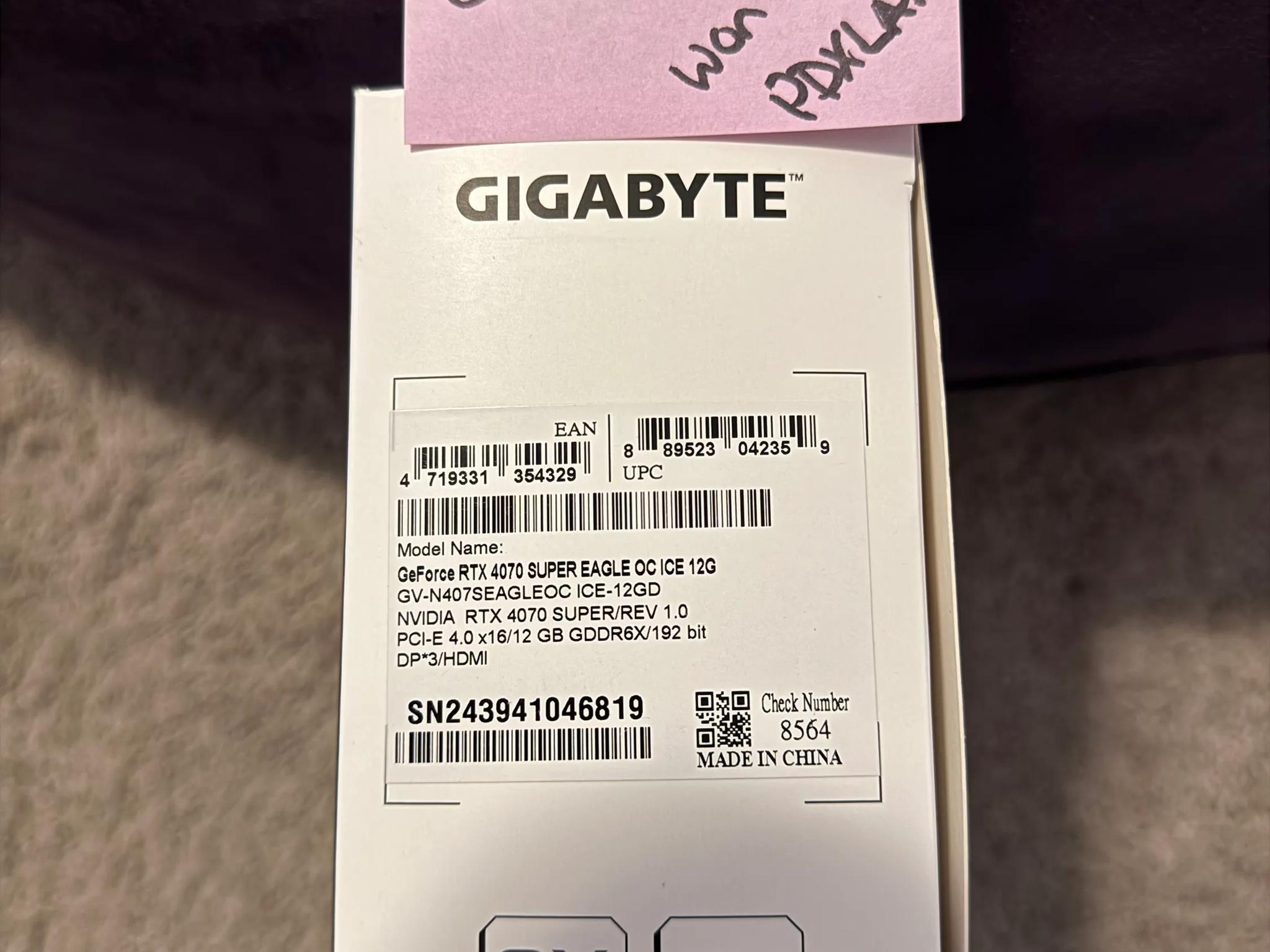 Nvidia RTX 4070 Super Eagle ICE
