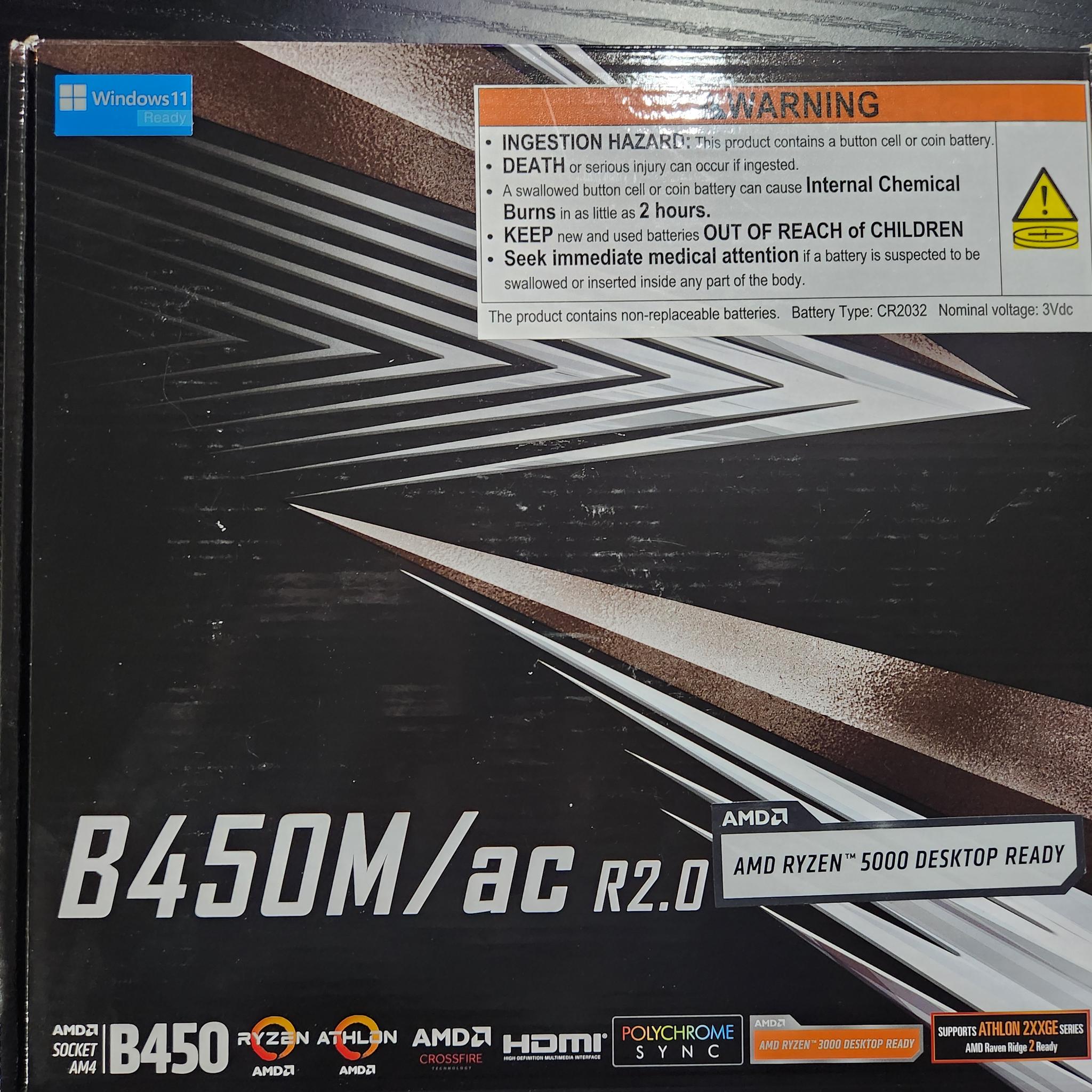 Asrock B450m ac/ r2.0  and 16gb ddr4 ram Bundle
