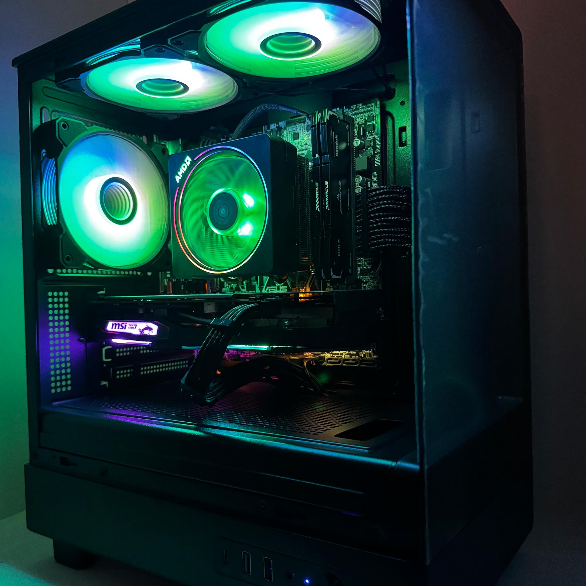 🏴DARKNIGHT🏴 | RYZEN 7 1700X | NVIDIA 1660 | 1TB SSD | 16GB DDR4 | BT/WIFI | WIN 11