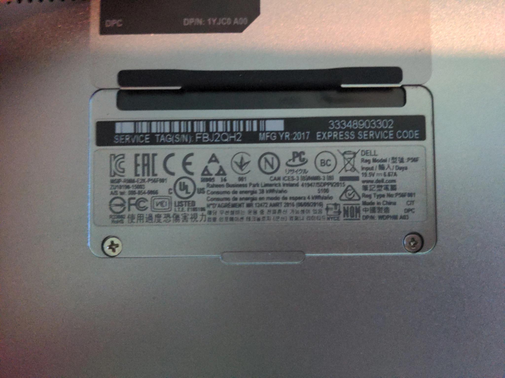 Dell XPS 9560 (4k, i7, 16GB, 1TB, 1050)