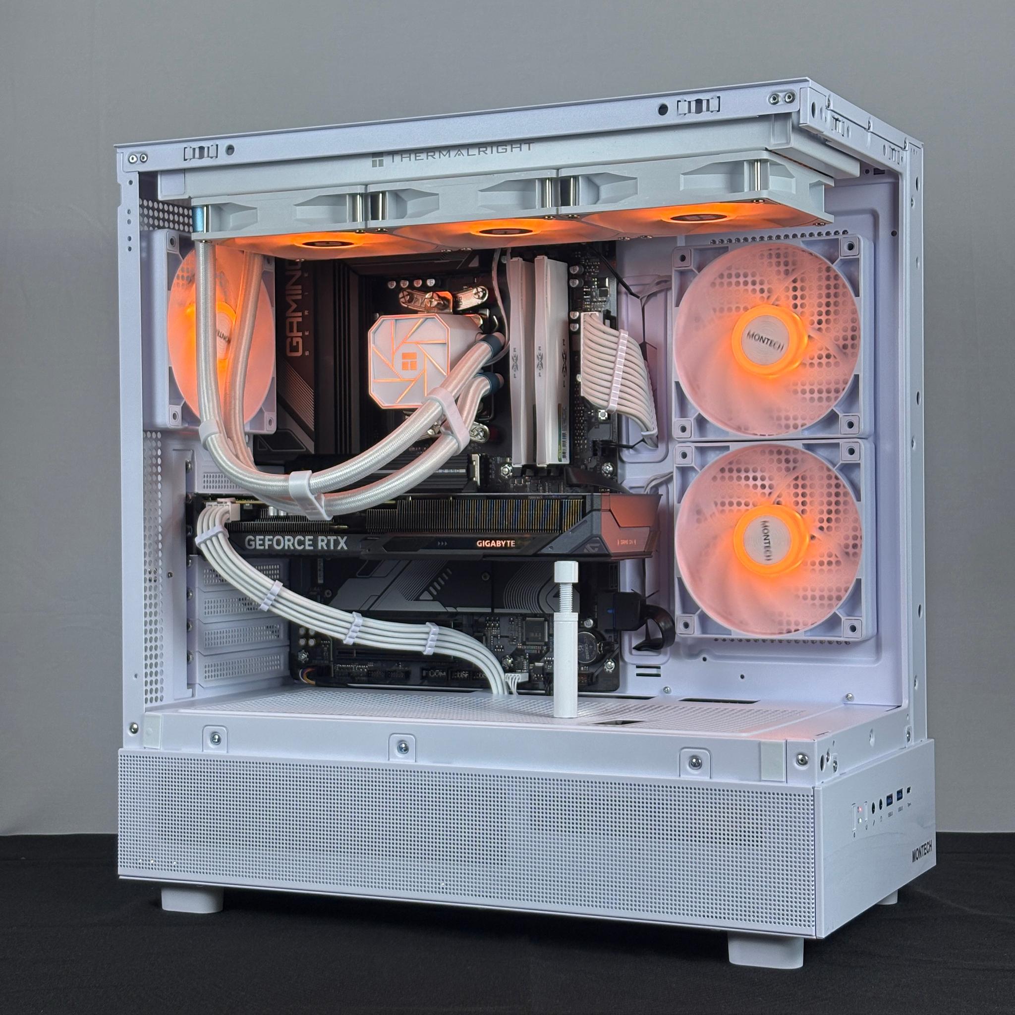 🤍 White RTX 5060 + Ryzen 5 PC | 32GB DDR5 | Full ARGB Control | WiFi + BT