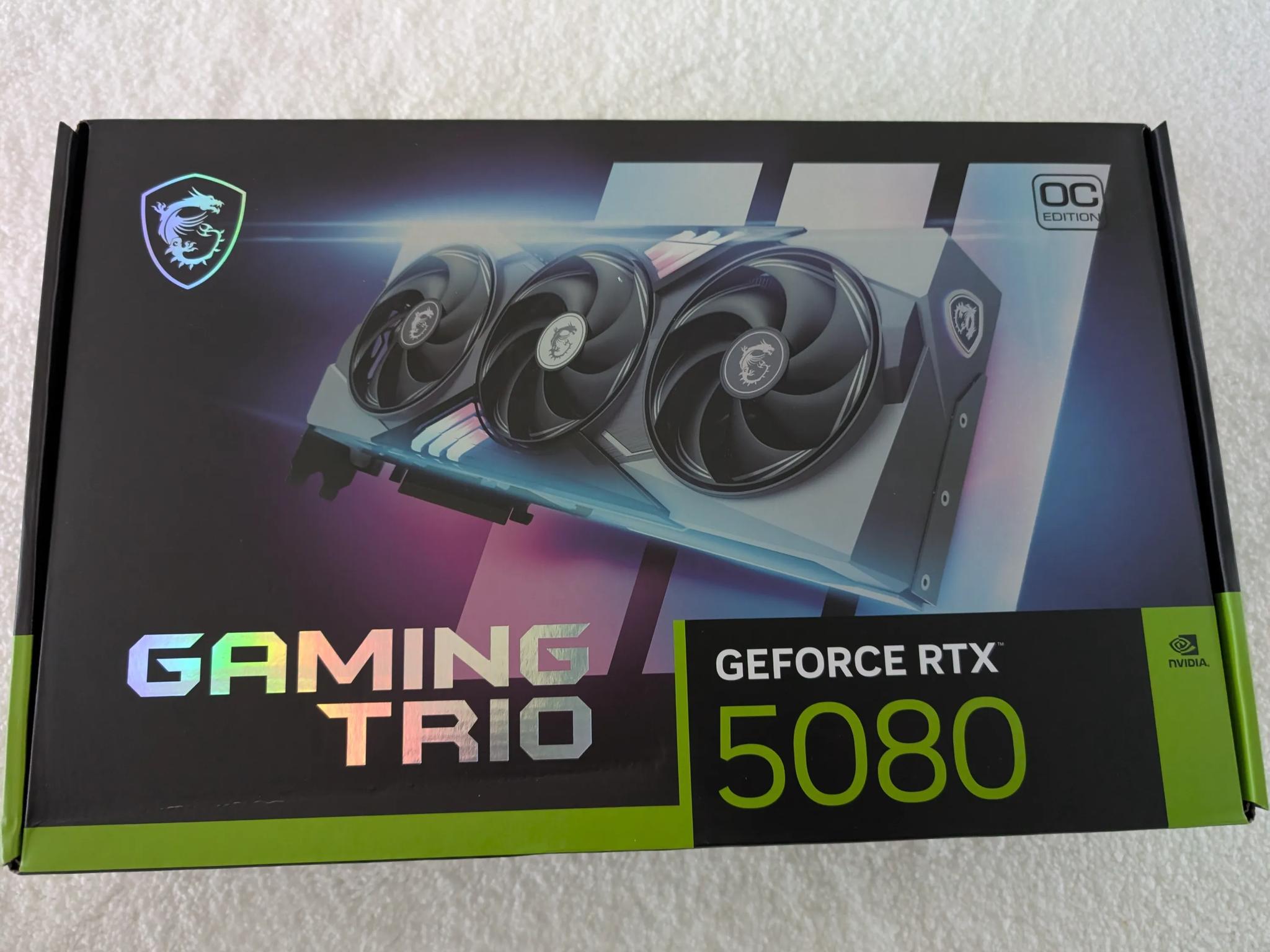 Copy of MSI - NVIDIA GeForce RTX 5080 16G GAMING TRIO OC 16GB GDDR7 PCI Express Gen 5 Graphics Ca...