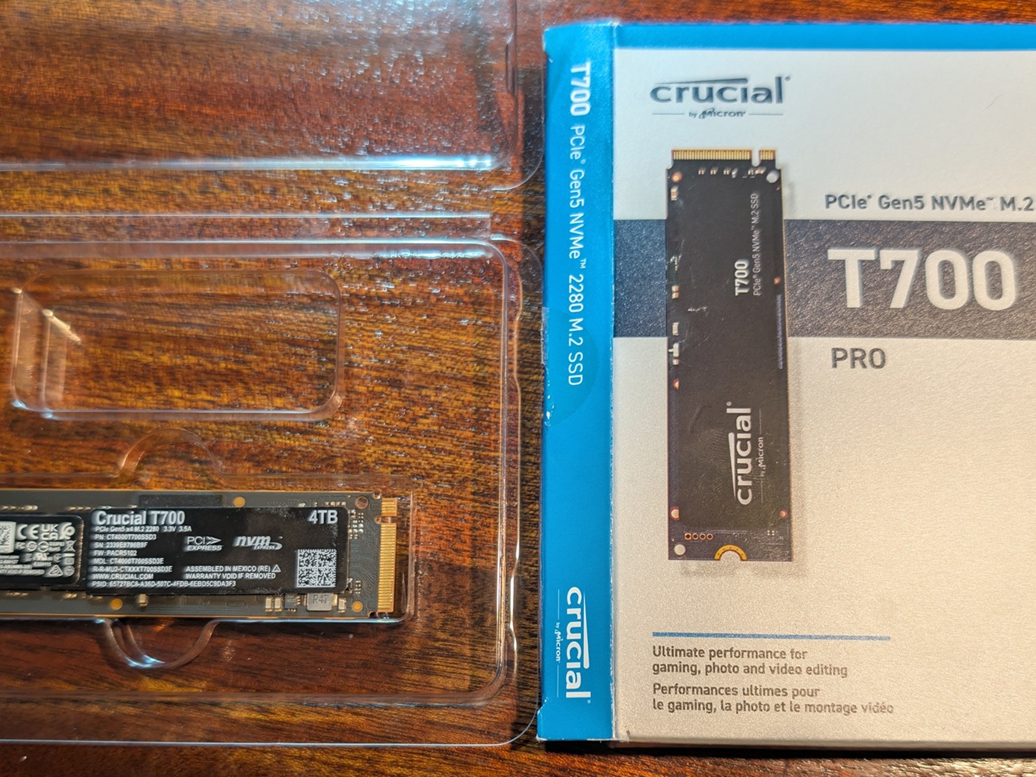 Crucial T700 - 4TB M.2 NVME SSD