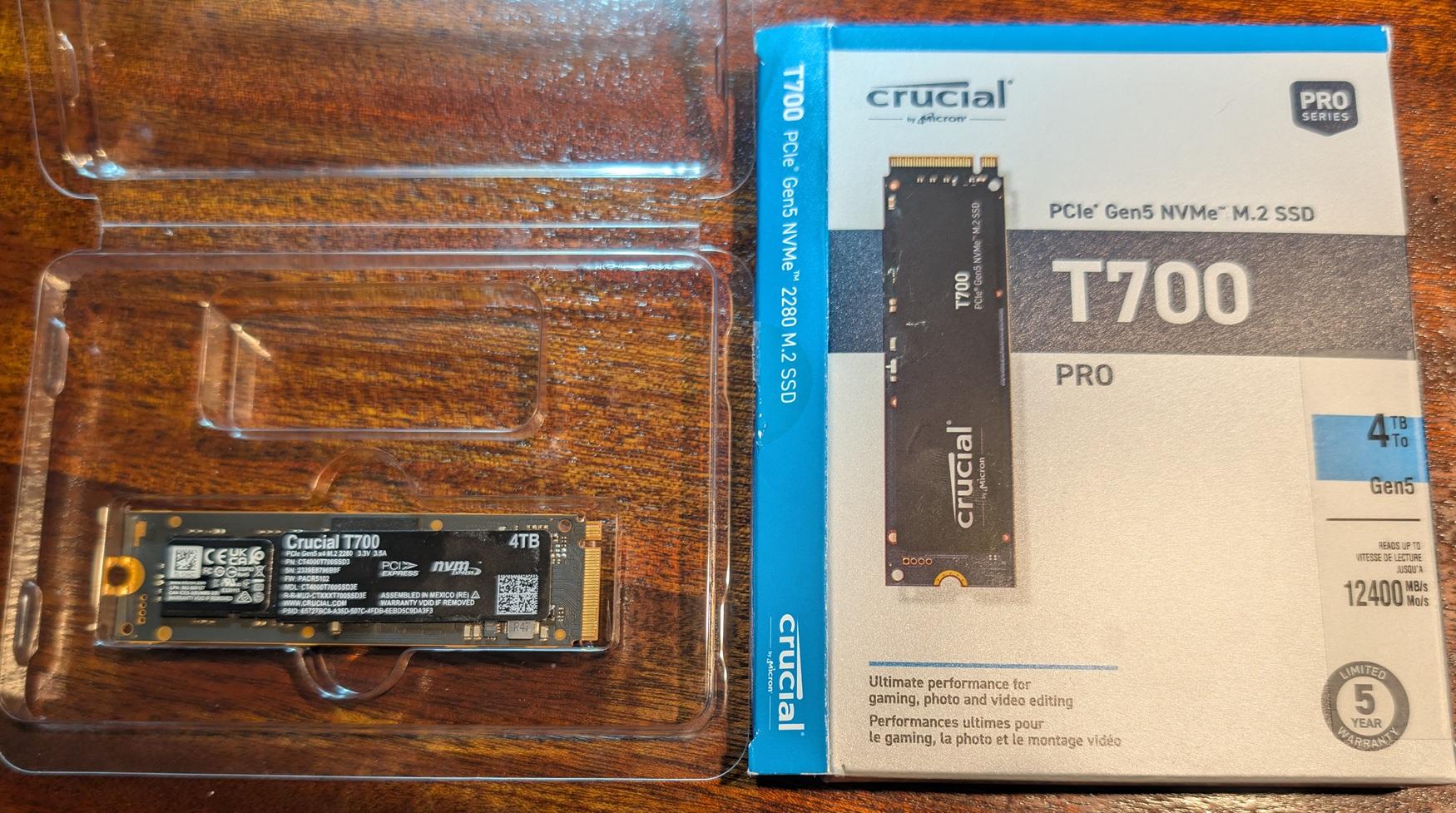 Crucial T700 - 4TB M.2 NVME SSD
