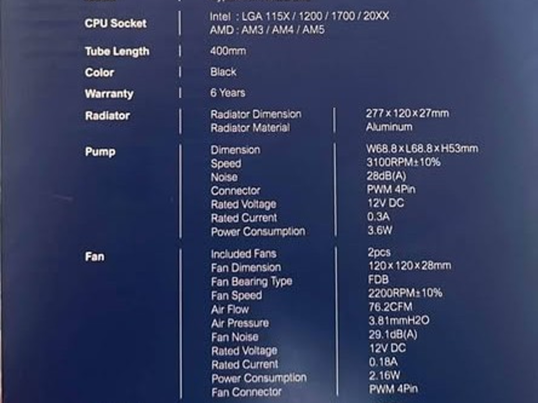 Montech Hyper Flow ARGB 240mm All in One Liquid CPU Cooling Kit - Black