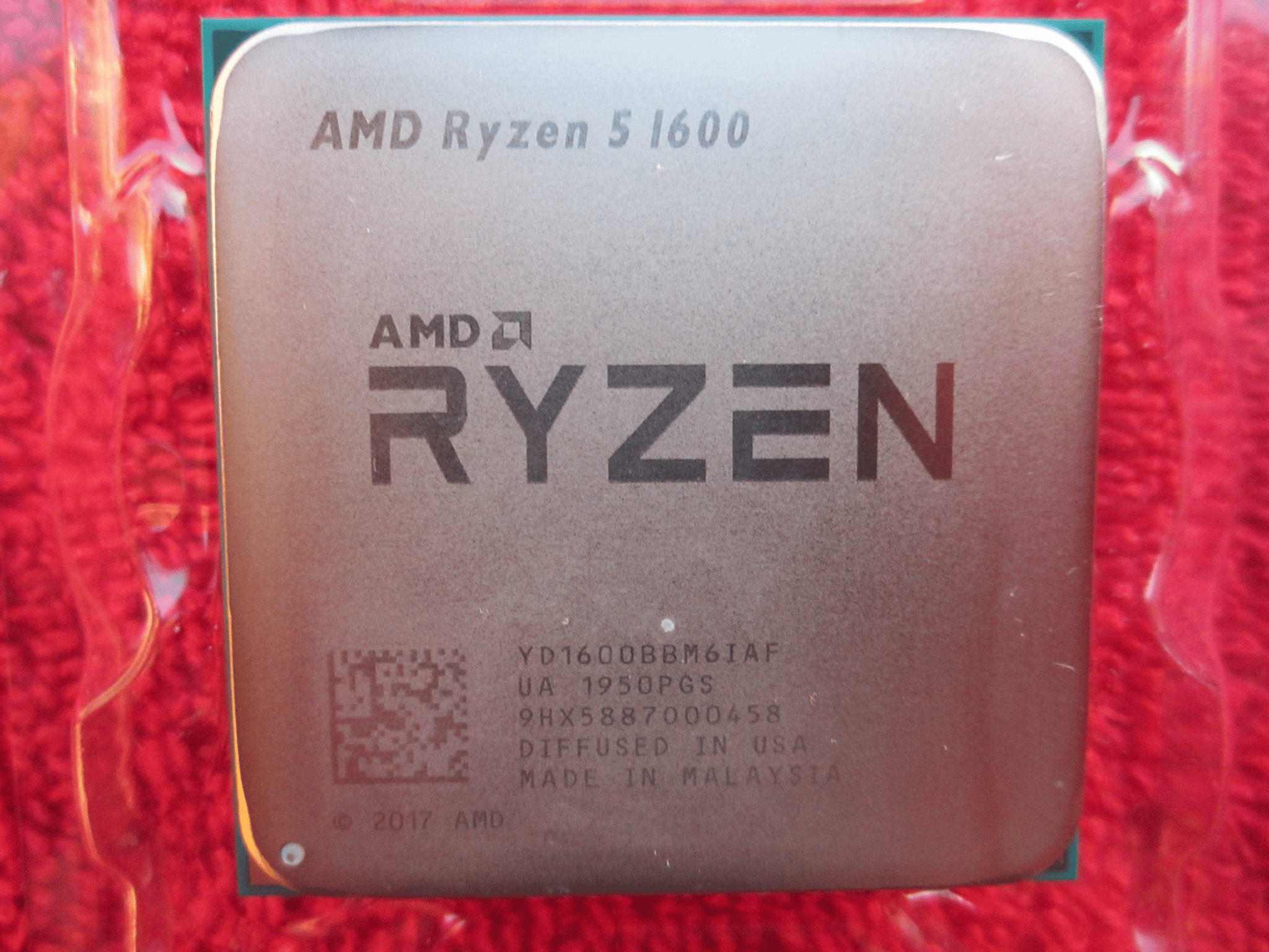 AMD Ryzen 5 1600 AF CPU with Cooler