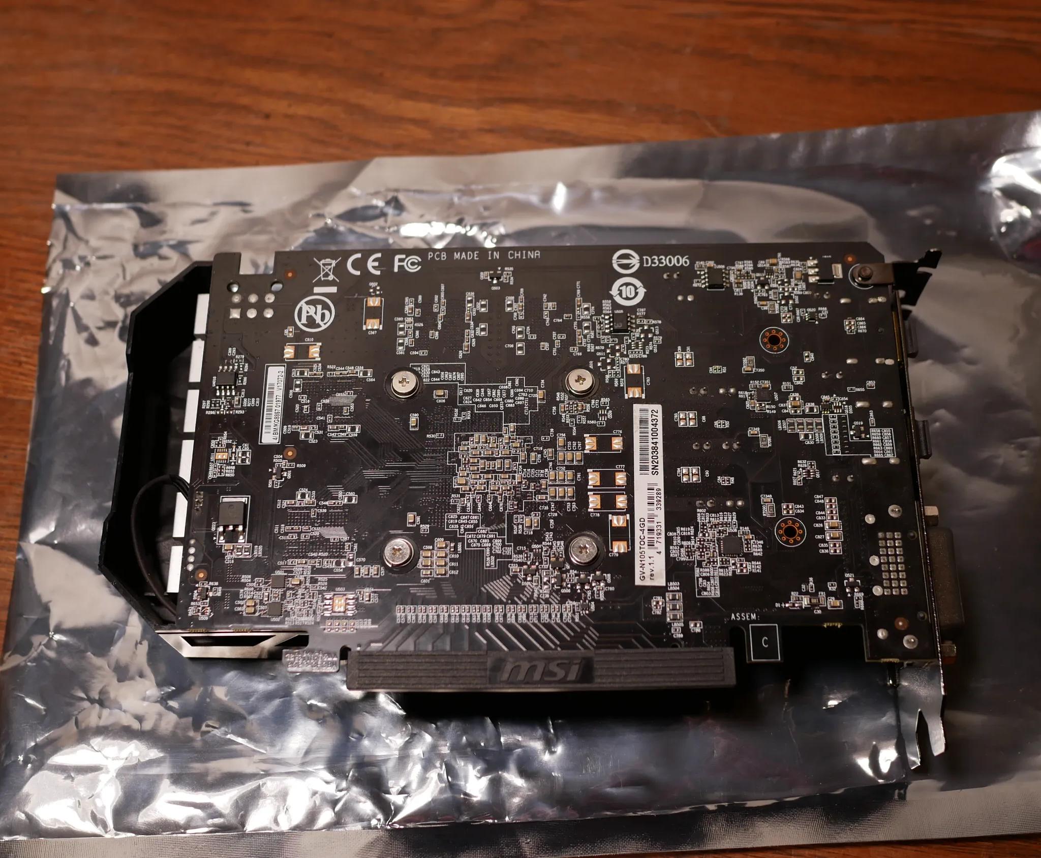 GIGABYTE GTX 1050 Ti OC 4GB GDDR5 Graphics Card (GV-N105TOC-4GD)