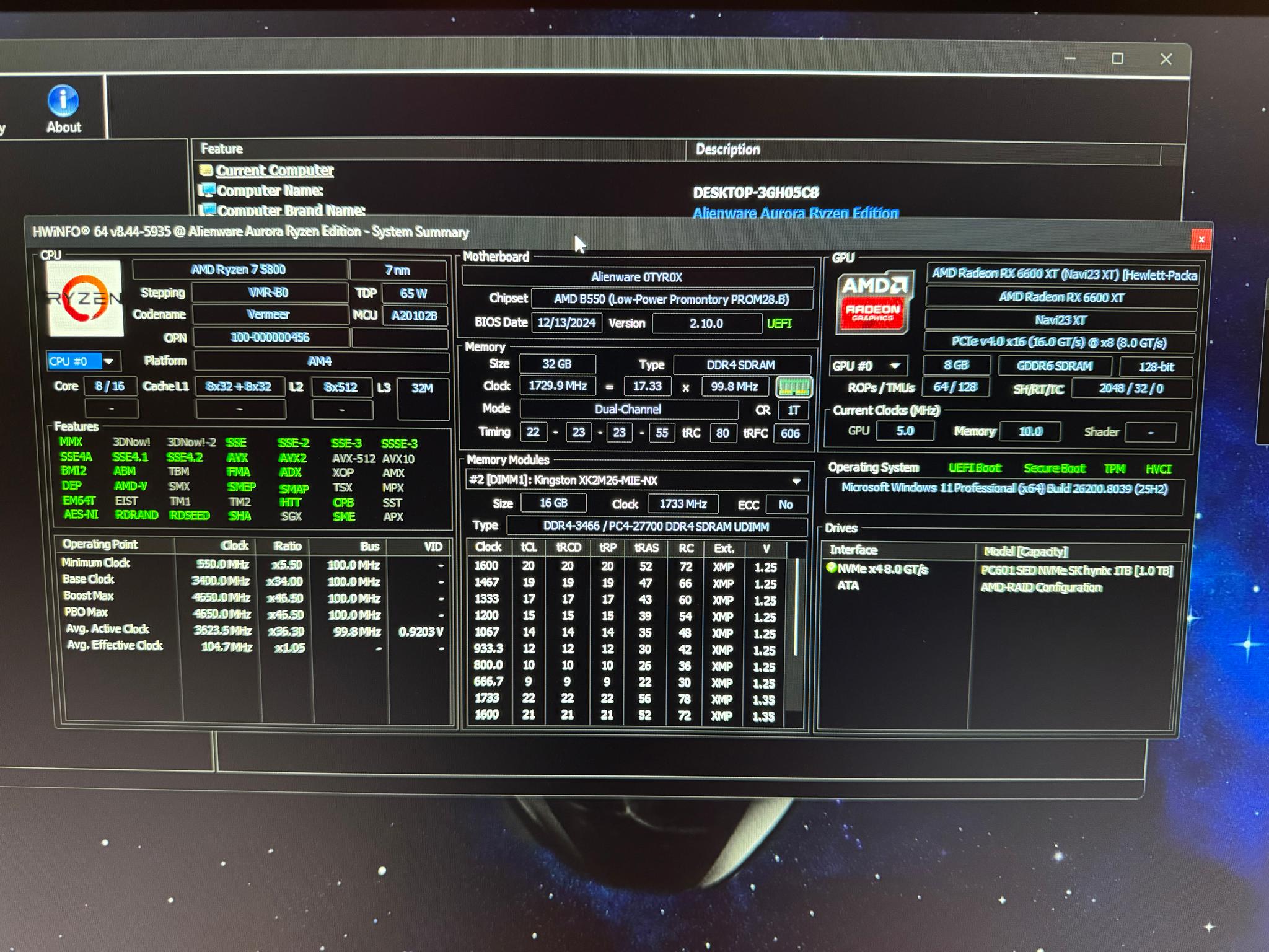 Alienware Aurora R10 Ryzen Edition PC