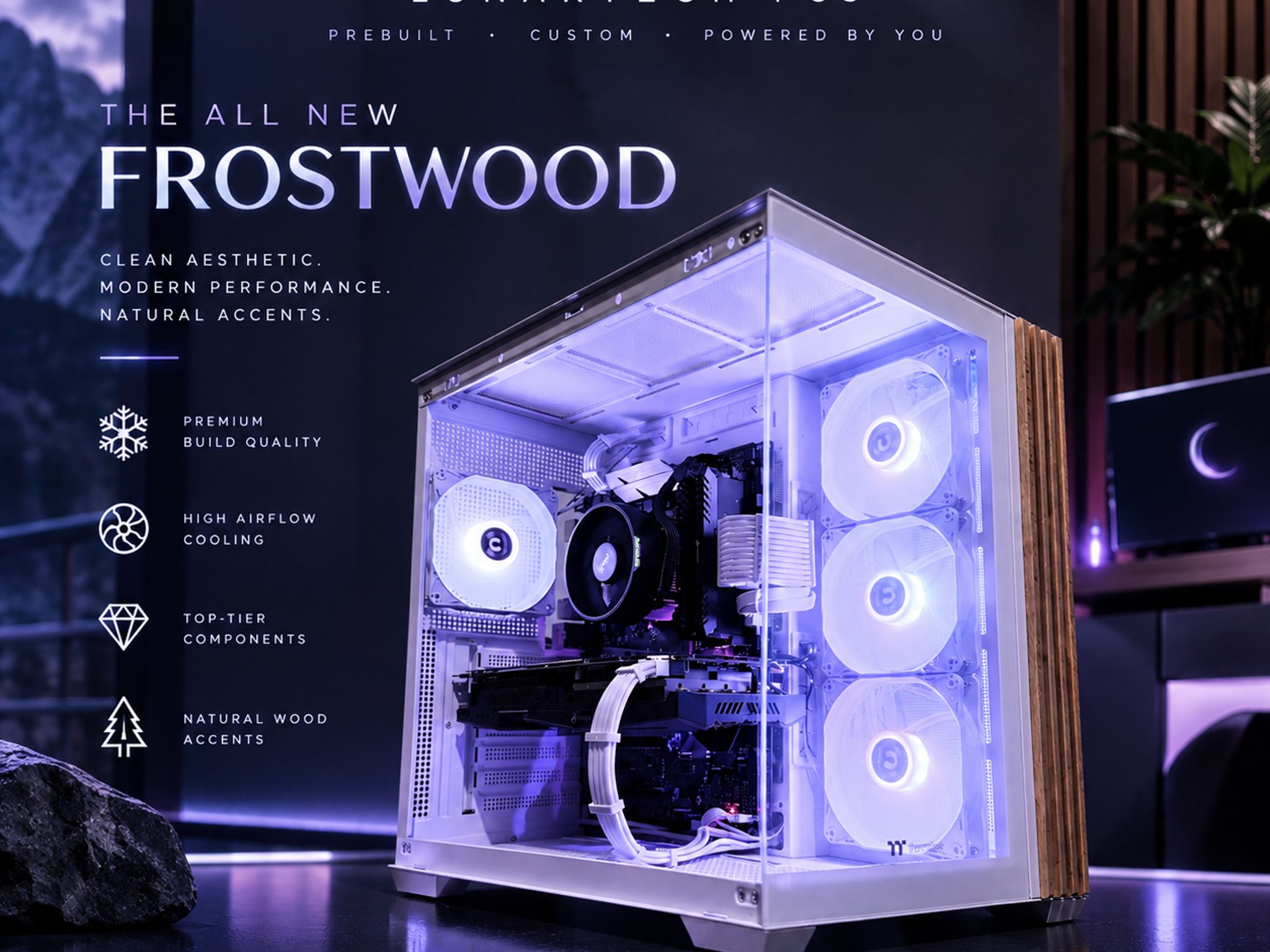 🌸"Frostwood"🌈 | 1080p Gaming | GTX 1070 Ti 8GB | Ryzen 7 1700 | 16GB Ram | 1.12TB Storage