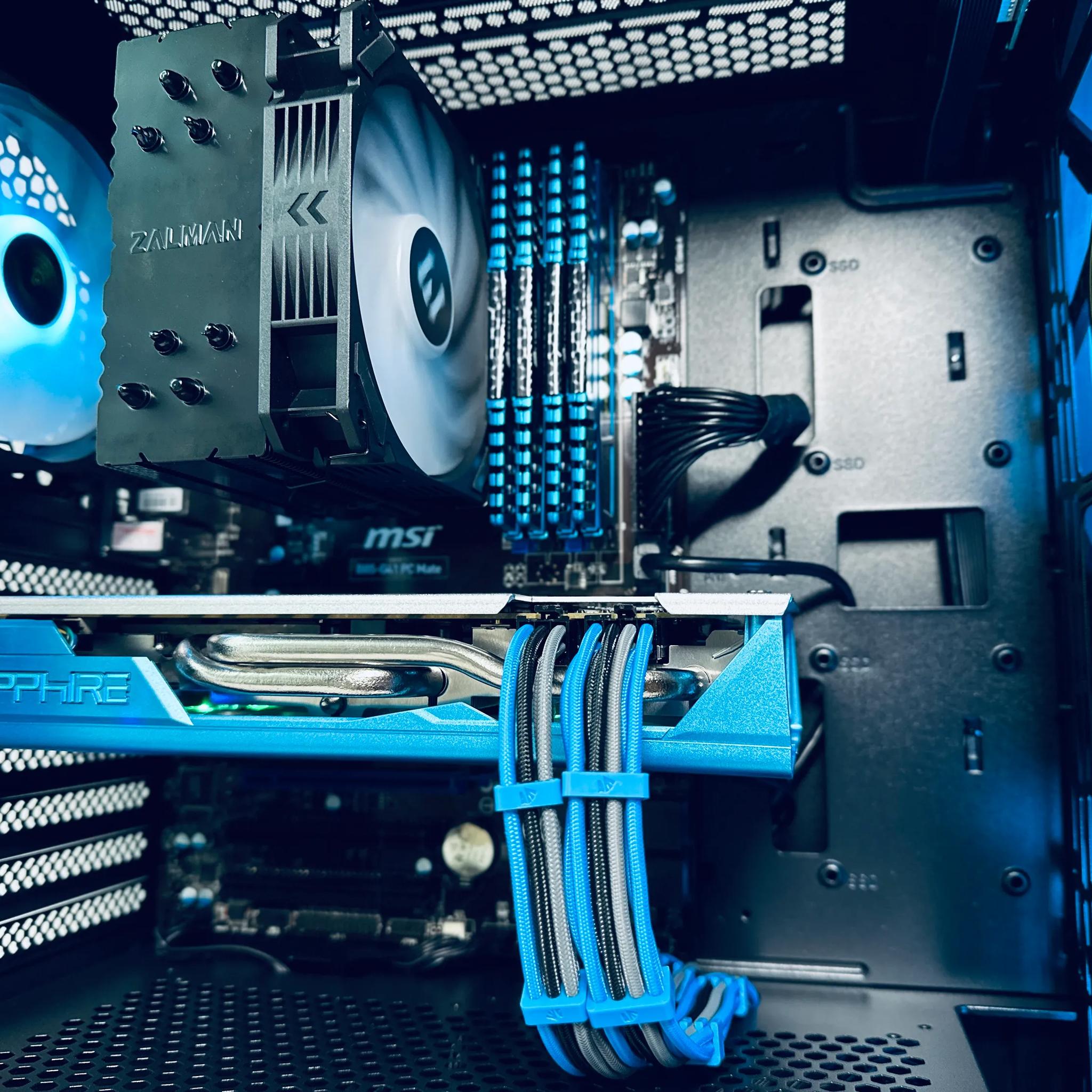 💙💎 SAPPHIRE Gaming PC🔷AMD RX 580 8GB 🔷Intel Core i7 4770🔷16GB  RAM🔷500GB SSD