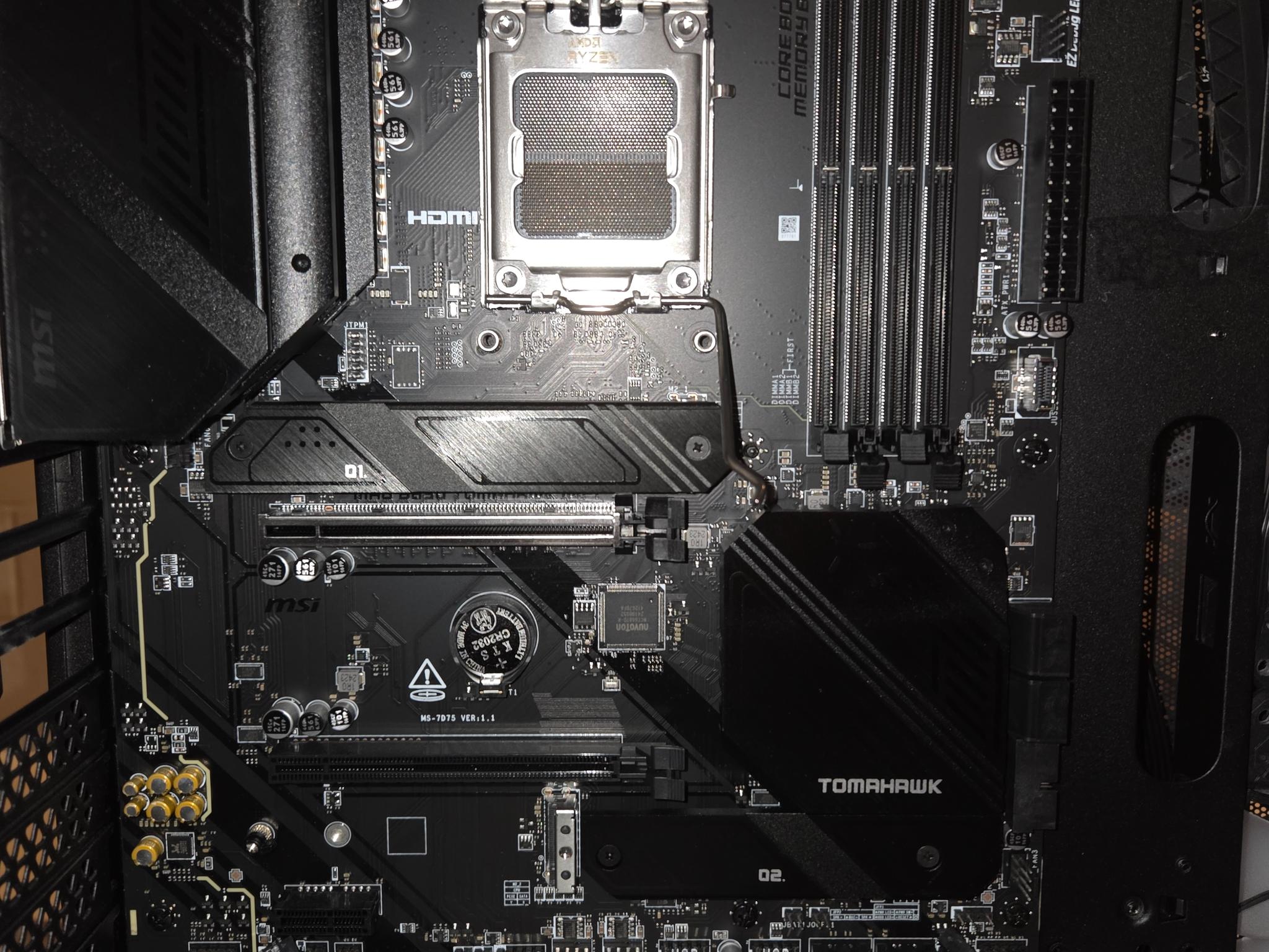 MSI MAG B650 Tomahawk WiFi Gaming Motherboard (AM5, DDR5, PCIe 4.0, M.2, ATX)