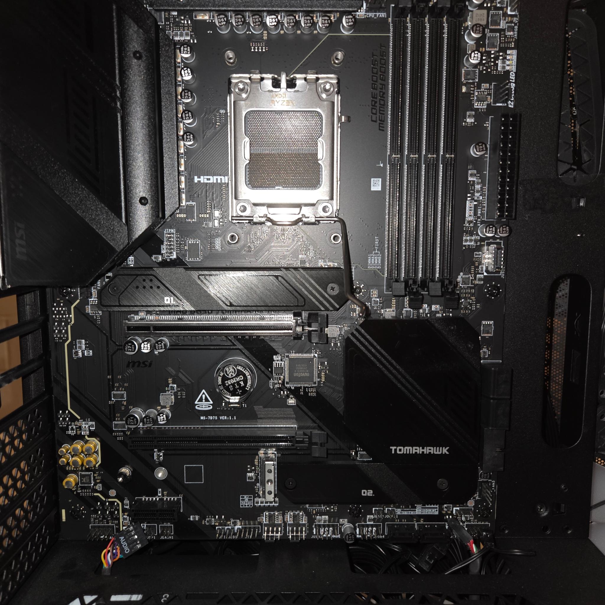 MSI MAG B650 Tomahawk WiFi Gaming Motherboard (AM5, DDR5, PCIe 4.0, M.2, ATX)