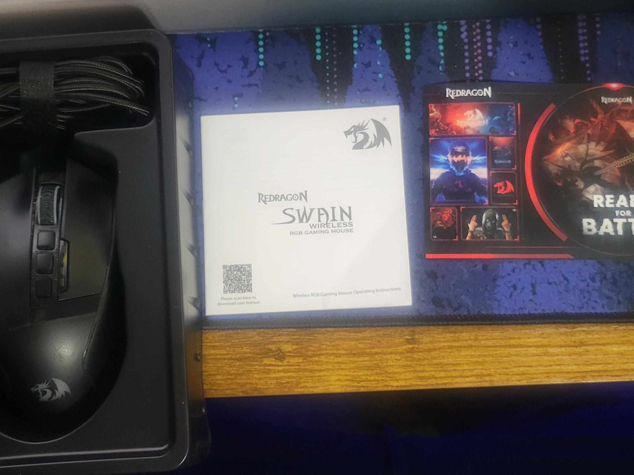 Redragon M915RGB-WL Swain Wireless RGB Gaming Mouse (16k DPI) (Used)