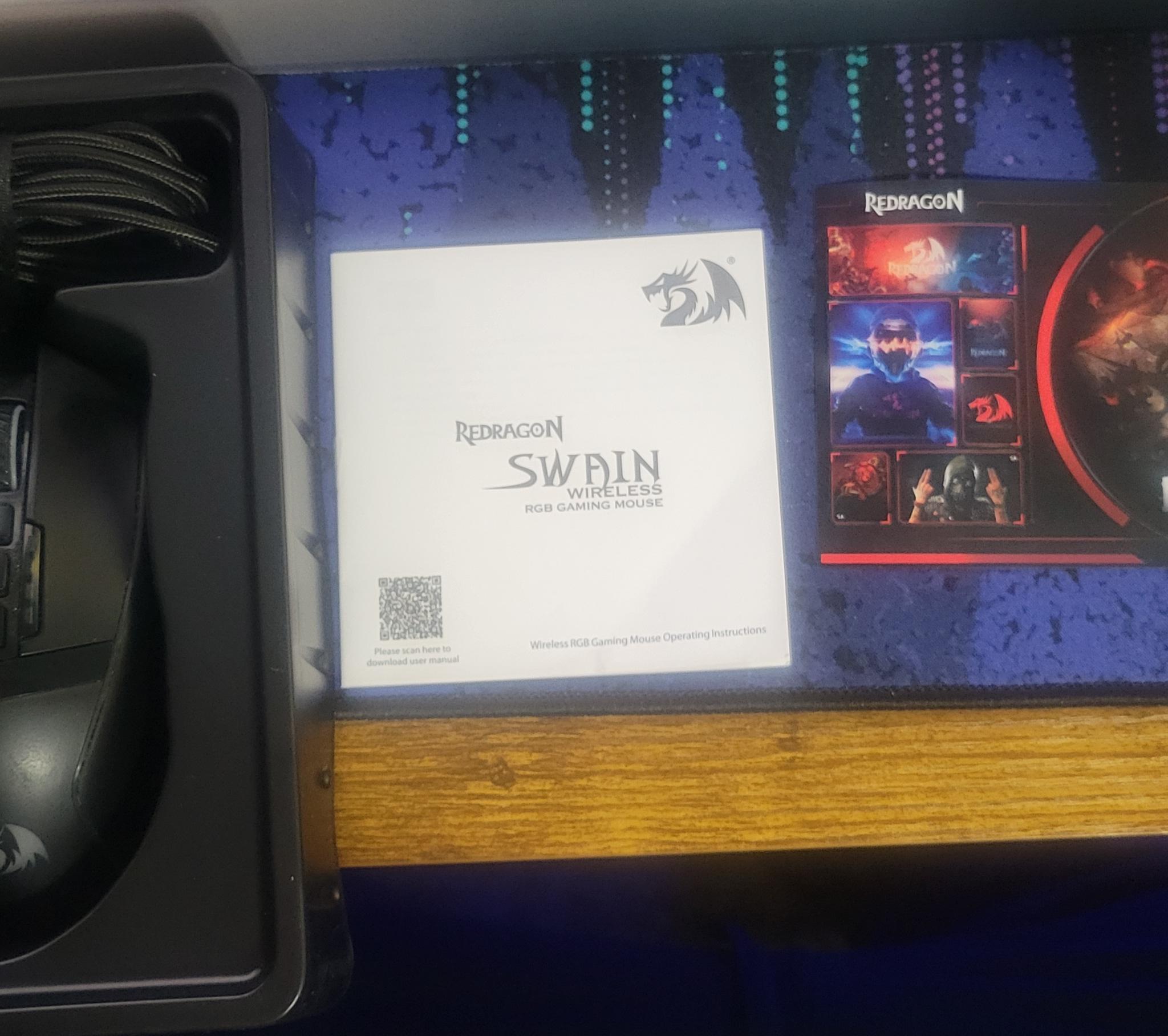 Redragon M915RGB-WL Swain Wireless RGB Gaming Mouse (16k DPI) (Used)