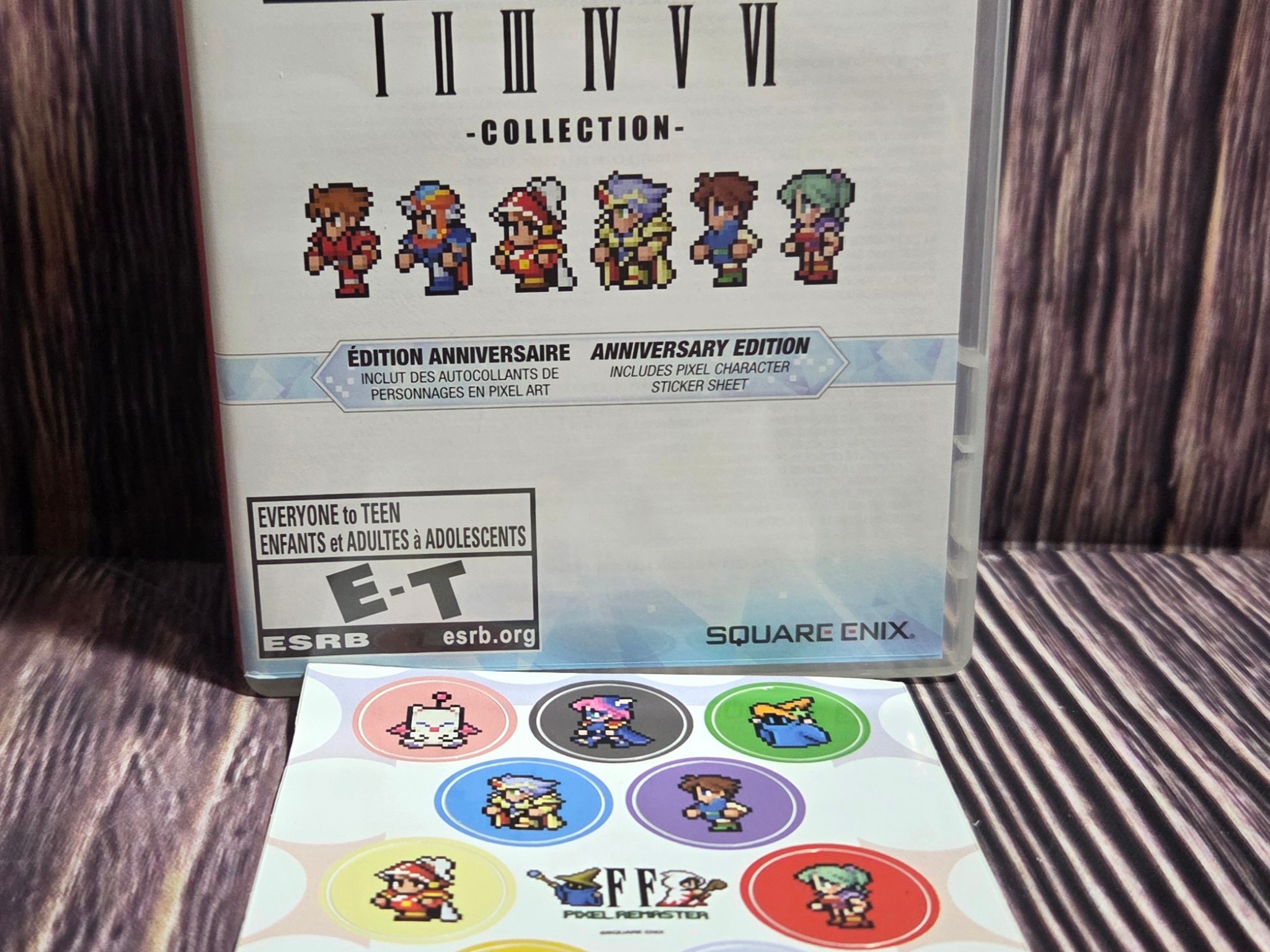 Final Fantasy I II III IV V VI Collection Aniversary Edition W/ Stickers Nintendo Switch