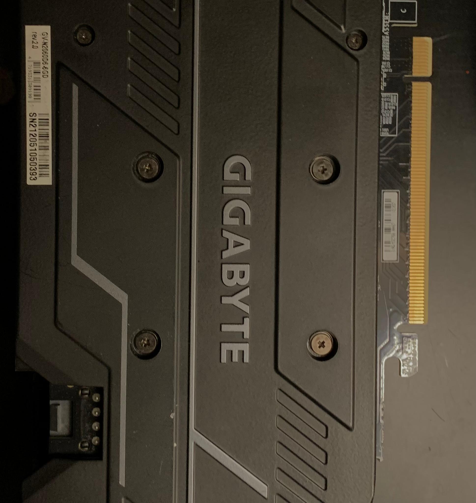 GIGABYTE GeForce RTX 2060 WINDFORCE OC 6G (Rev. 2.0)
