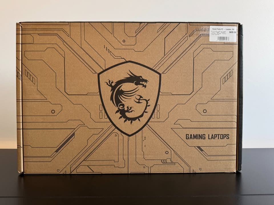 MSI Thin GF63 15.6" 144Hz Laptop - Intel i7-12650H - 16GB RAM - 512GB SSD - RTX 4050 - Windows 11